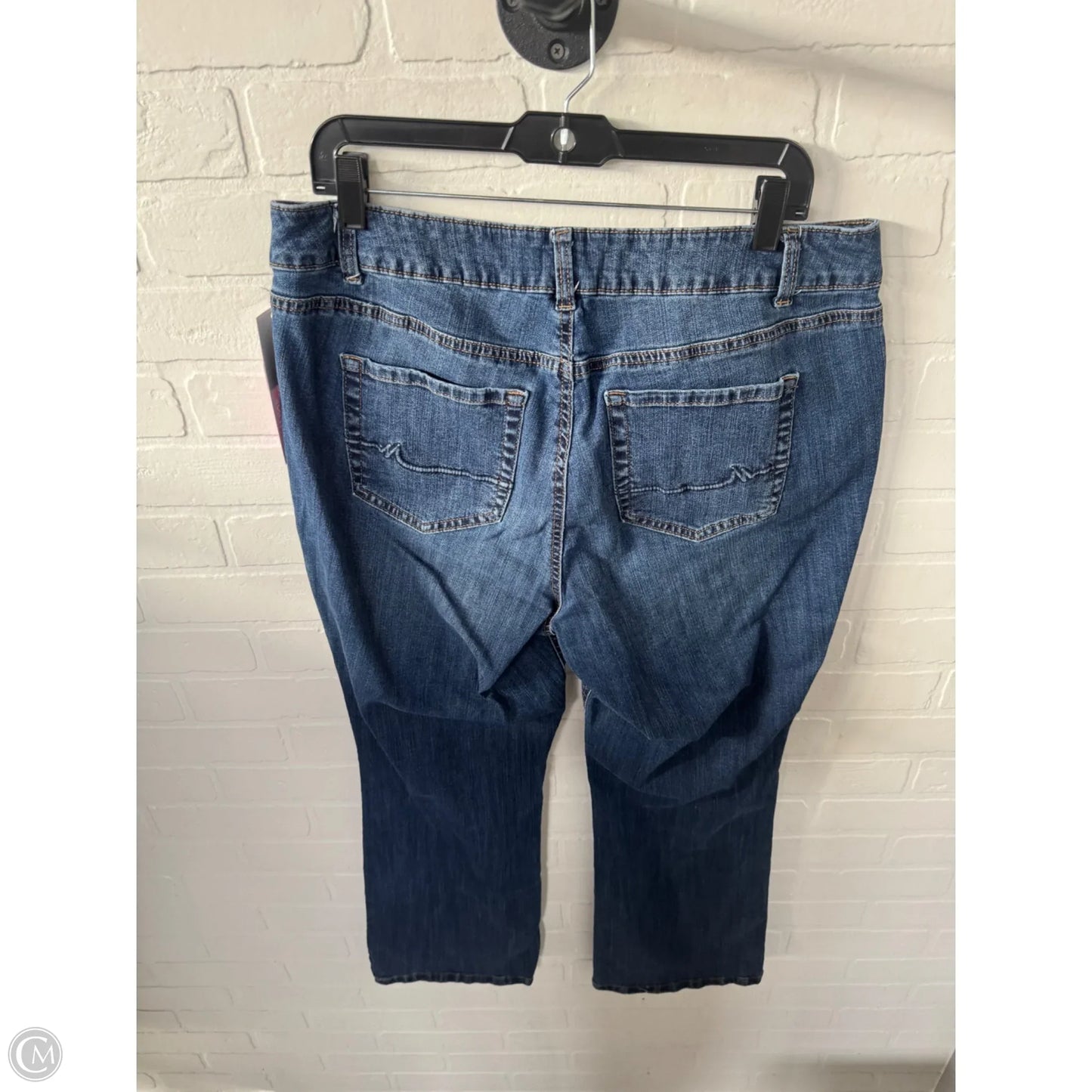 Jeans Straight By Maurices In Blue Denim, Size: 16