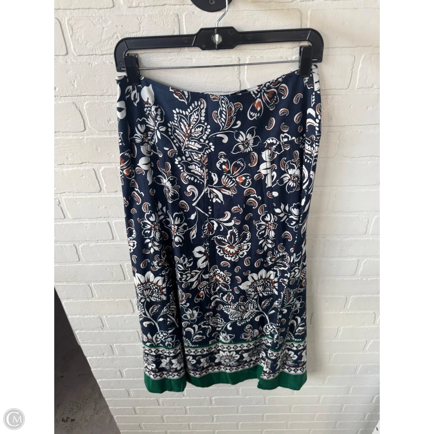 Skirt Maxi By Loft In Blue & White, Size: 4