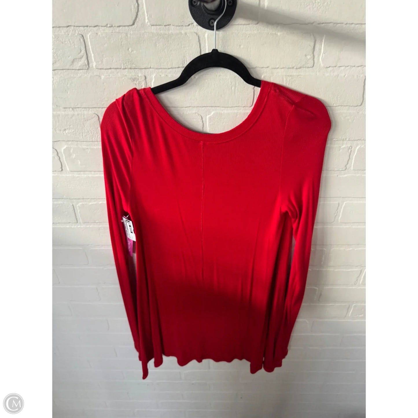 Top Long Sleeve By Free People In Red, Size: M