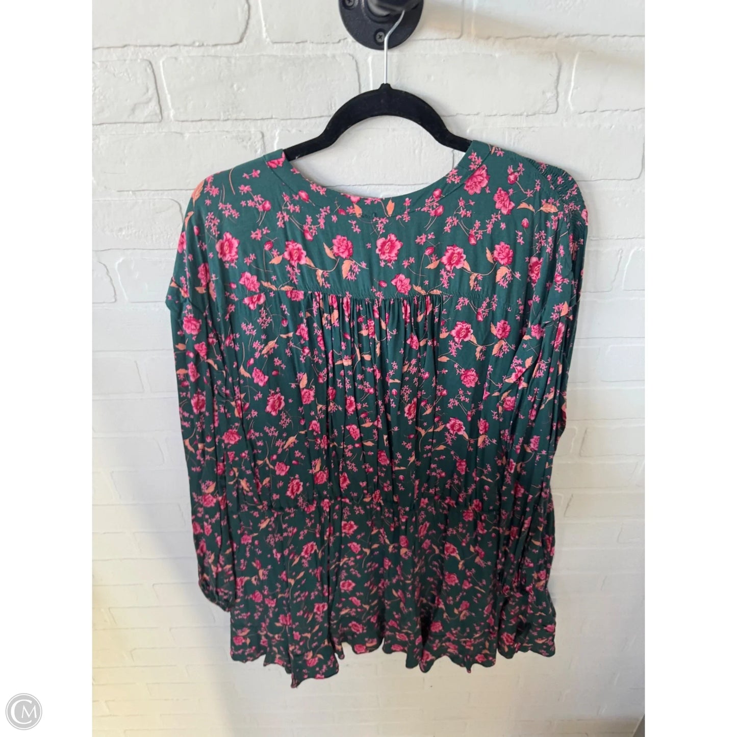 Dress Casual Short By Free People In Green & Pink, Size: M