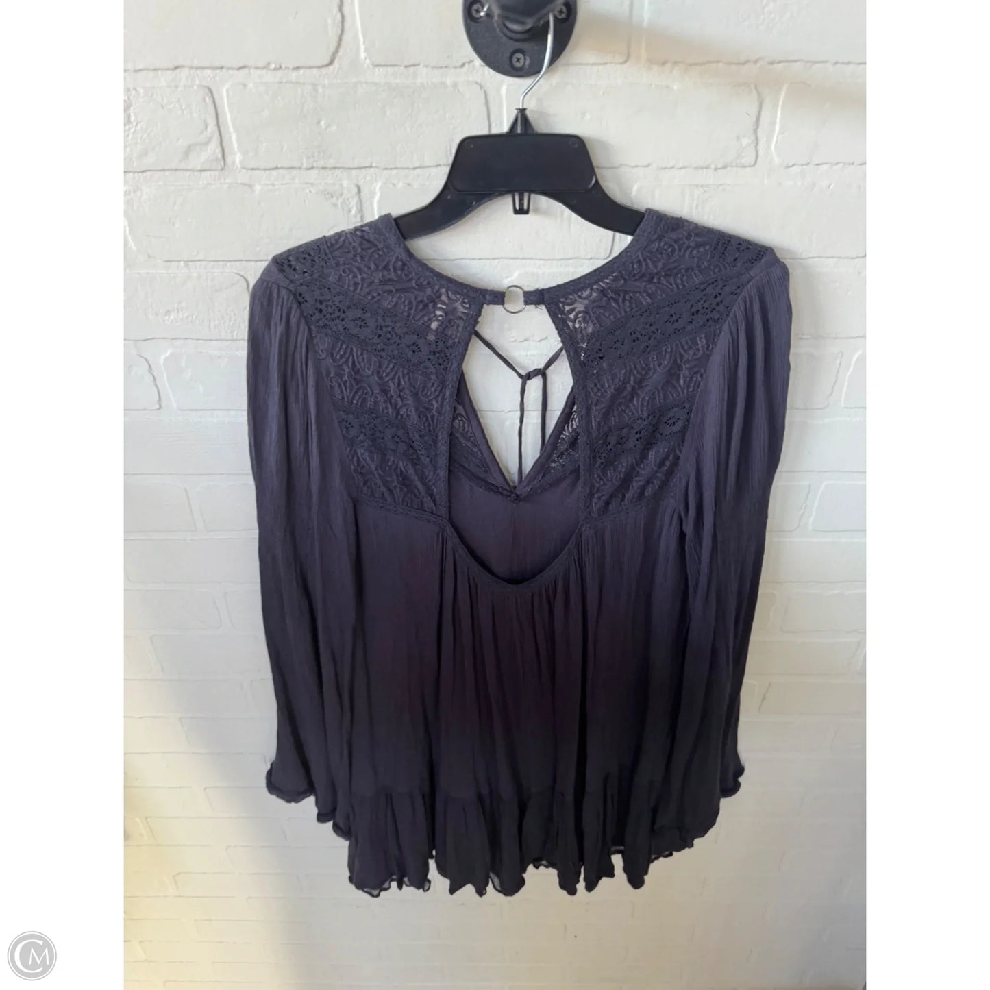 Tunic Long Sleeve By Free People In Blue, Size: M