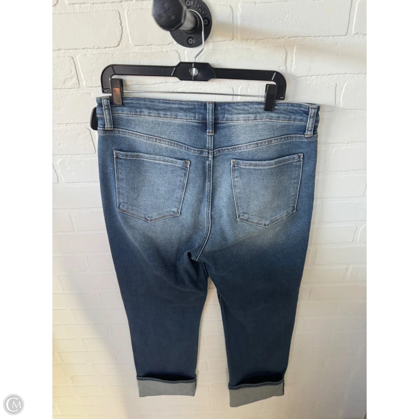 Jeans Straight By Evereve In Blue Denim, Size: 10