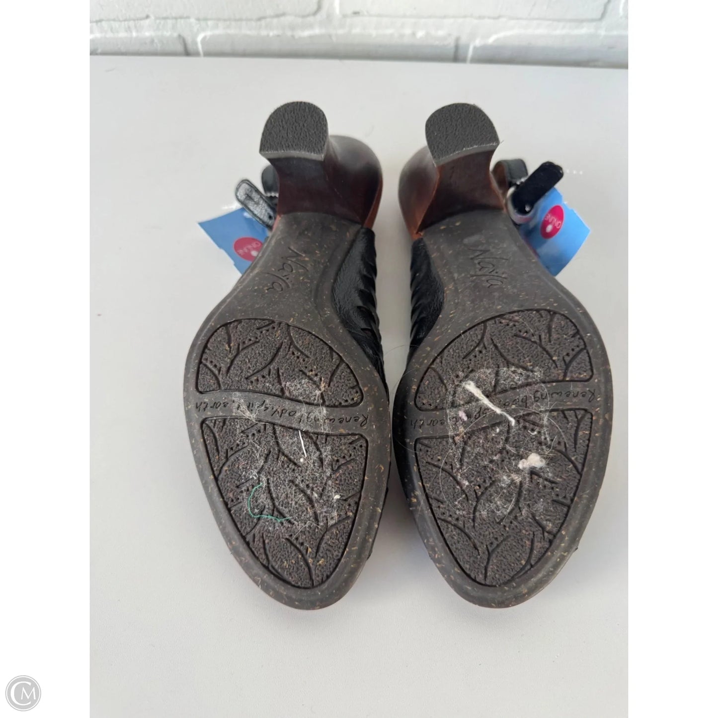 Sandals Heels Block By Cmb In Black, Size: 7.5