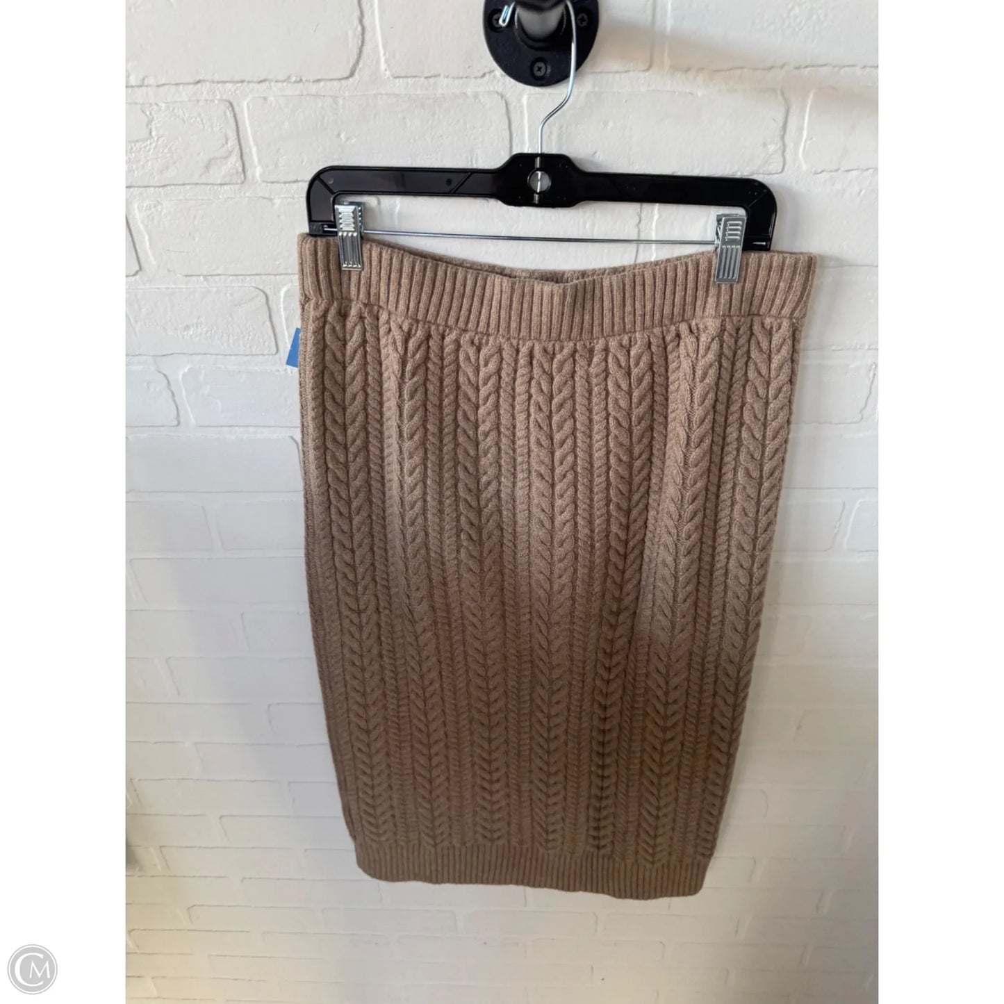 Skirt Midi By Banana Republic In Tan, Size: 8