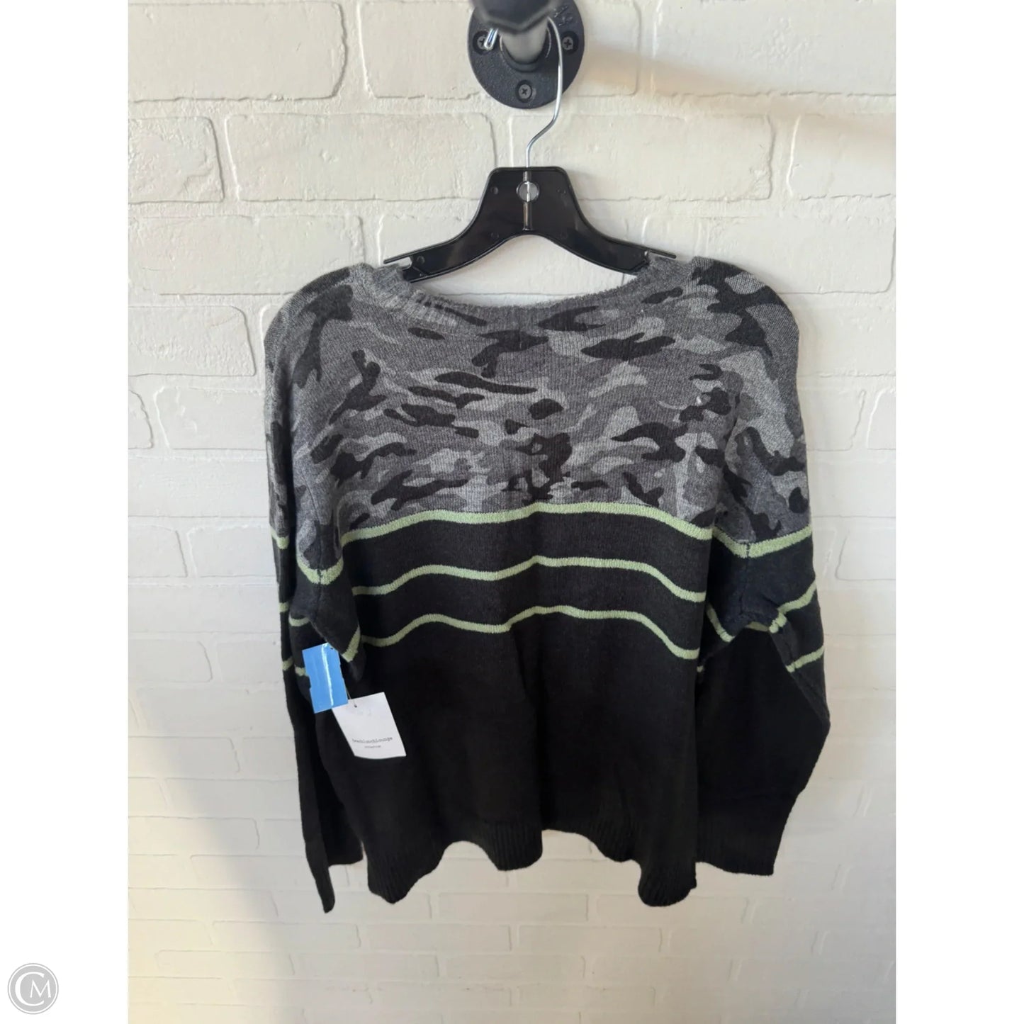 Sweater By Beachlunchlounge In Green & Grey, Size: Xl