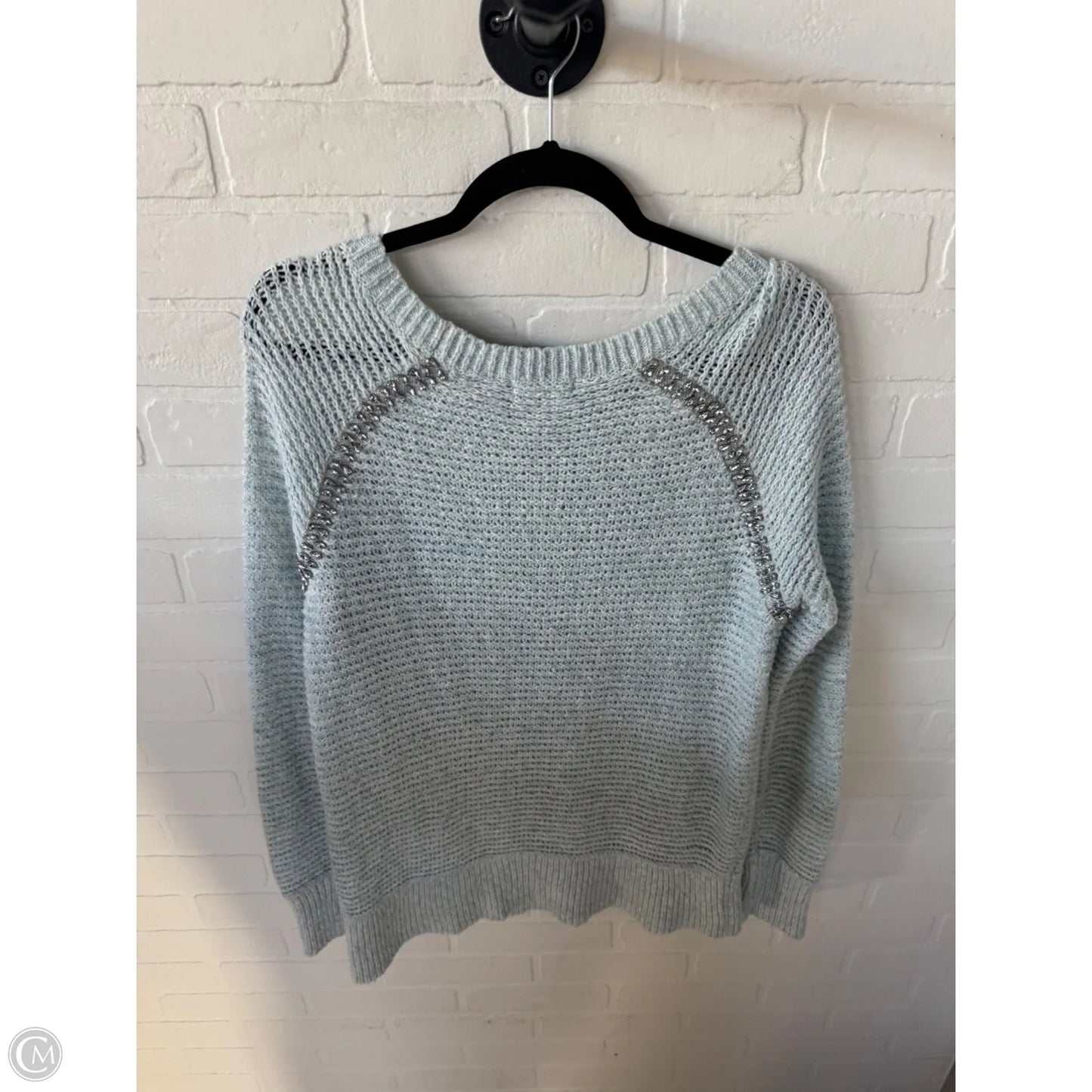 Sweater By Sleeping On Snow In Blue & White, Size: M