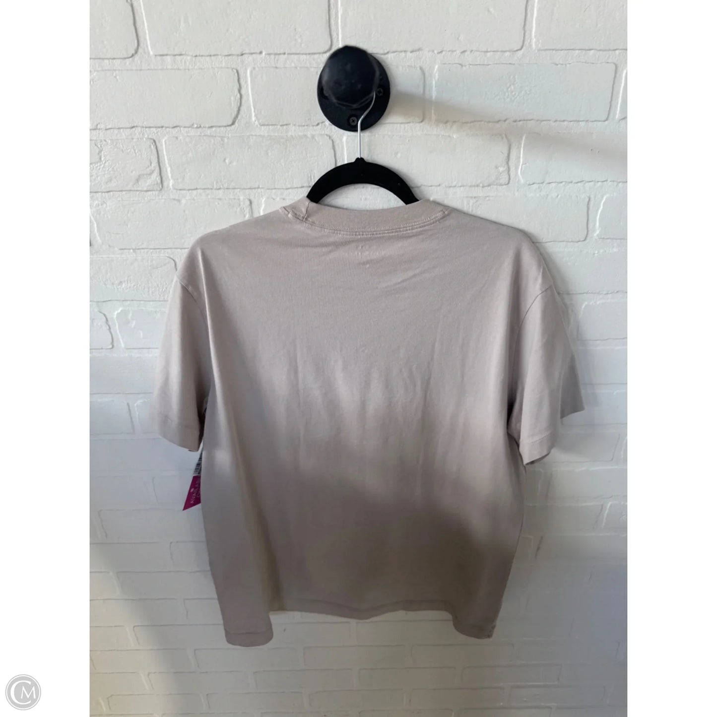 Top Short Sleeve By Abercrombie And Fitch In Tan, Size: S