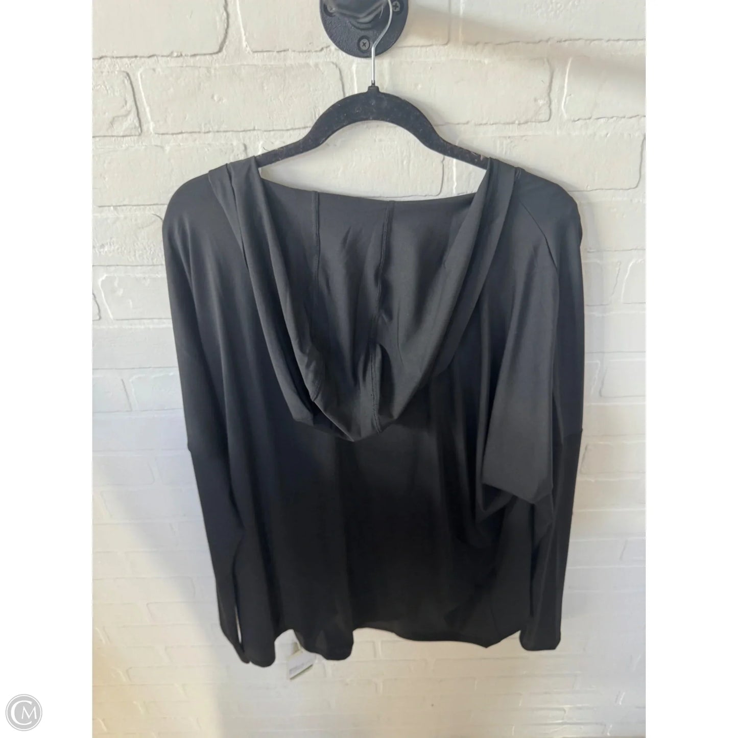 Athletic Top Long Sleeve Hoodie By Halara In Black, Size: Xl