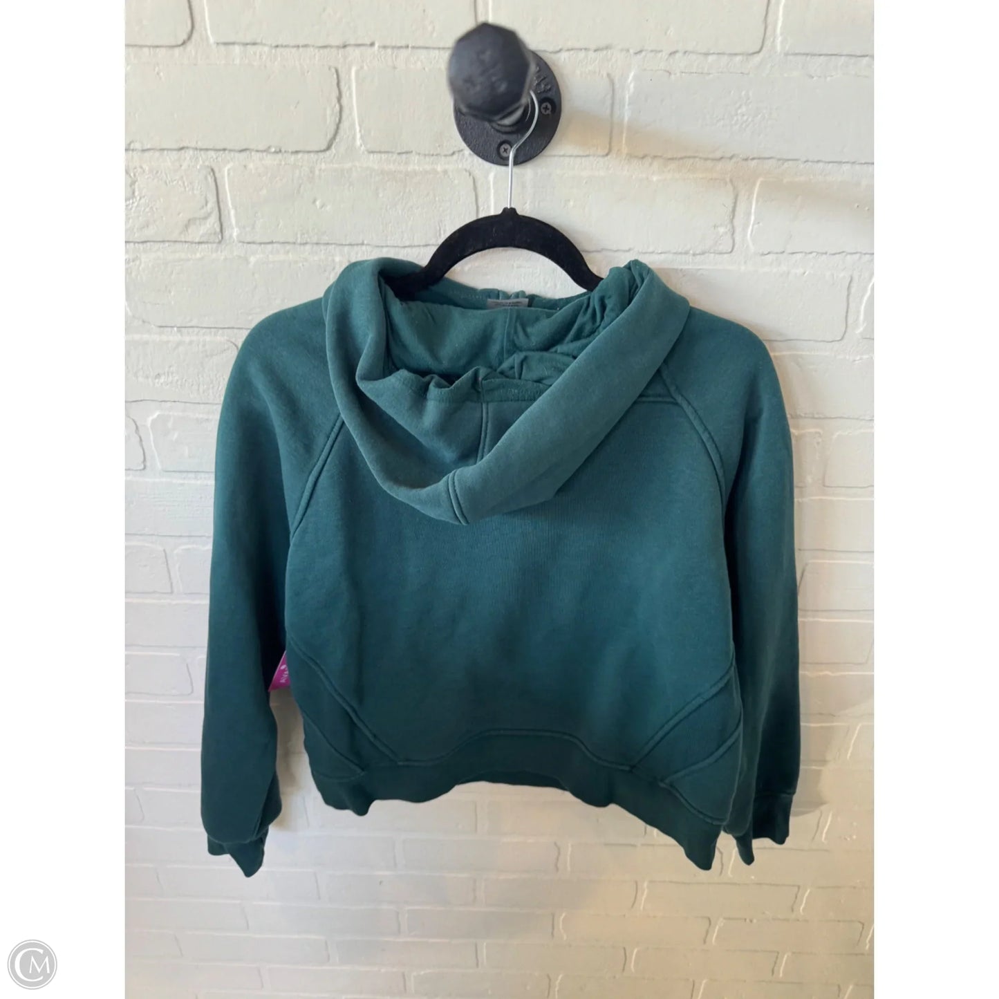 Sweatshirt Hoodie By Danskin In Green, Size: M
