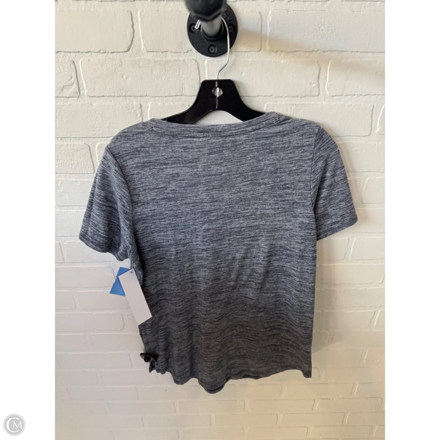Athletic Top Short Sleeve By Athleta In Grey, Size: M