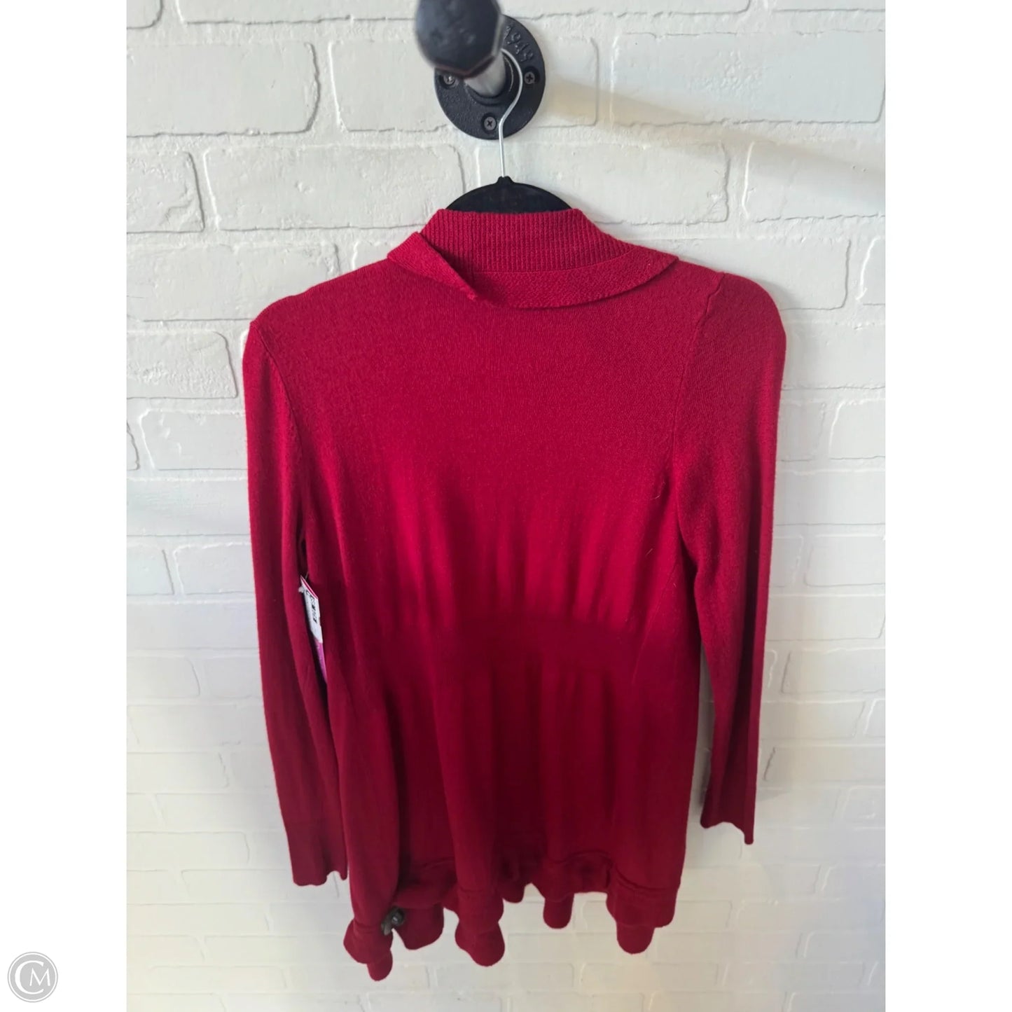 Sweater Cardigan By White House Black Market In Red, Size: S