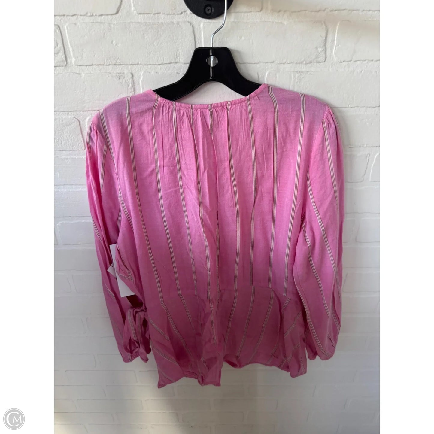 Top Long Sleeve By Old Navy In Pink, Size: L