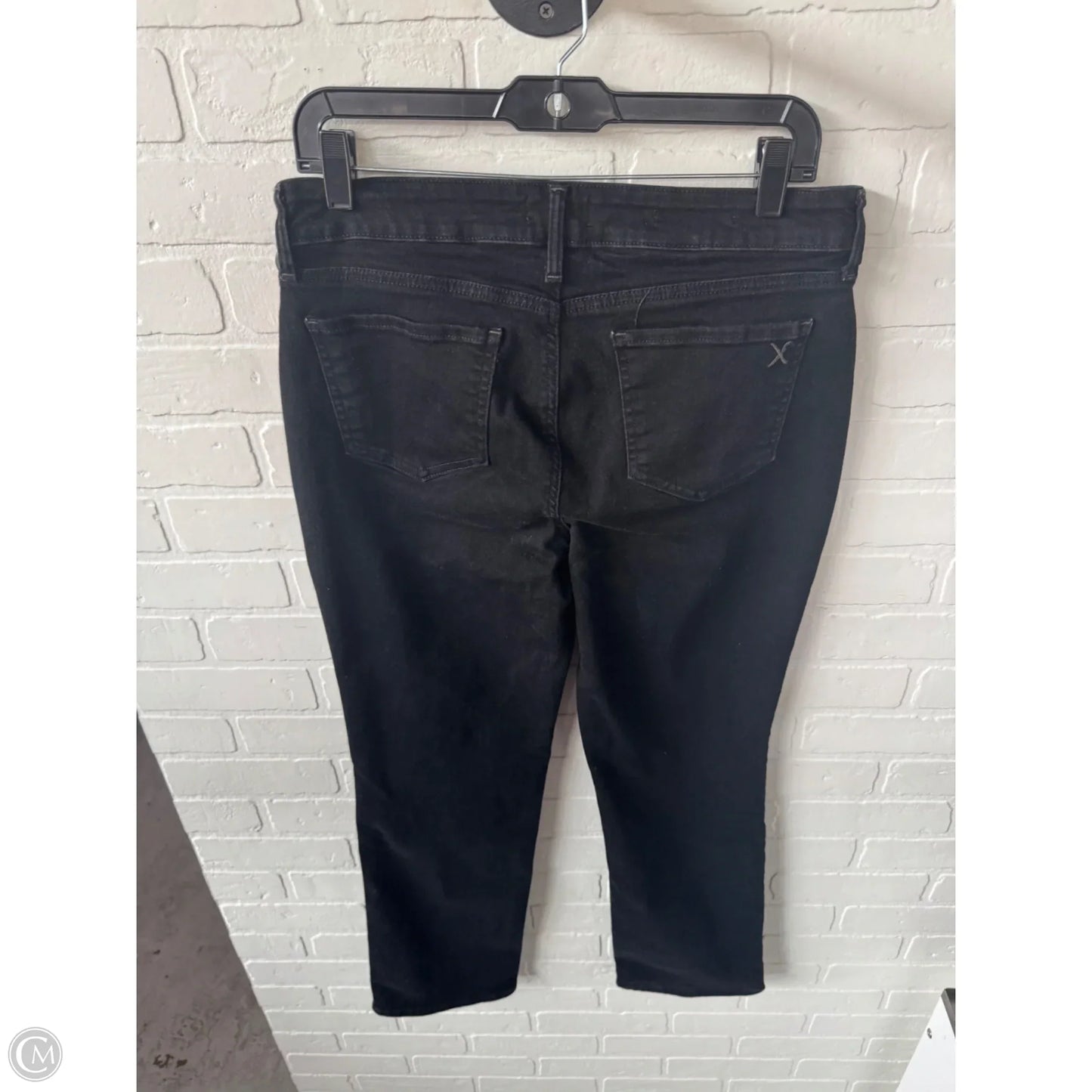 Jeans Straight By Not Your Daughters Jeans In Black Denim, Size: 10