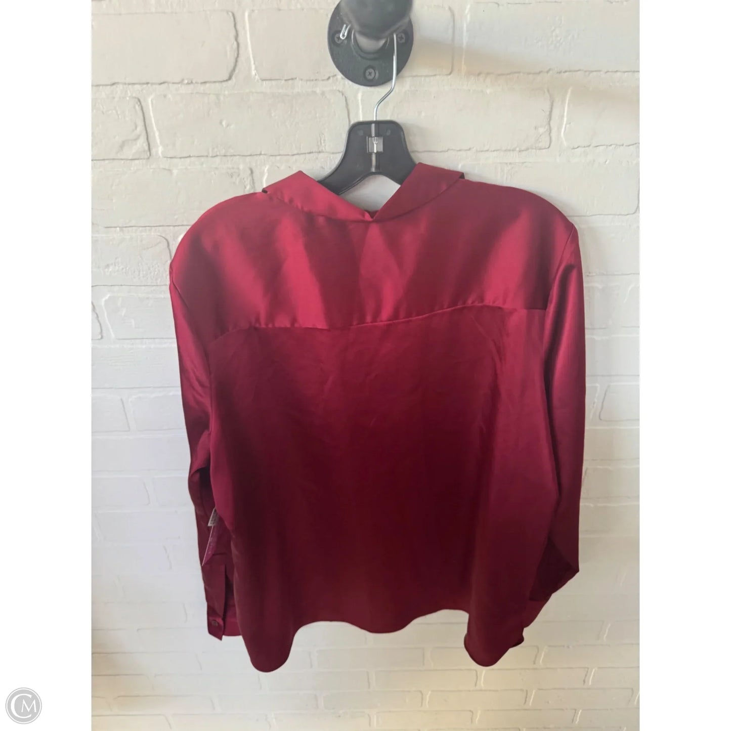 Top Long Sleeve By A New Day In Red, Size: Xl