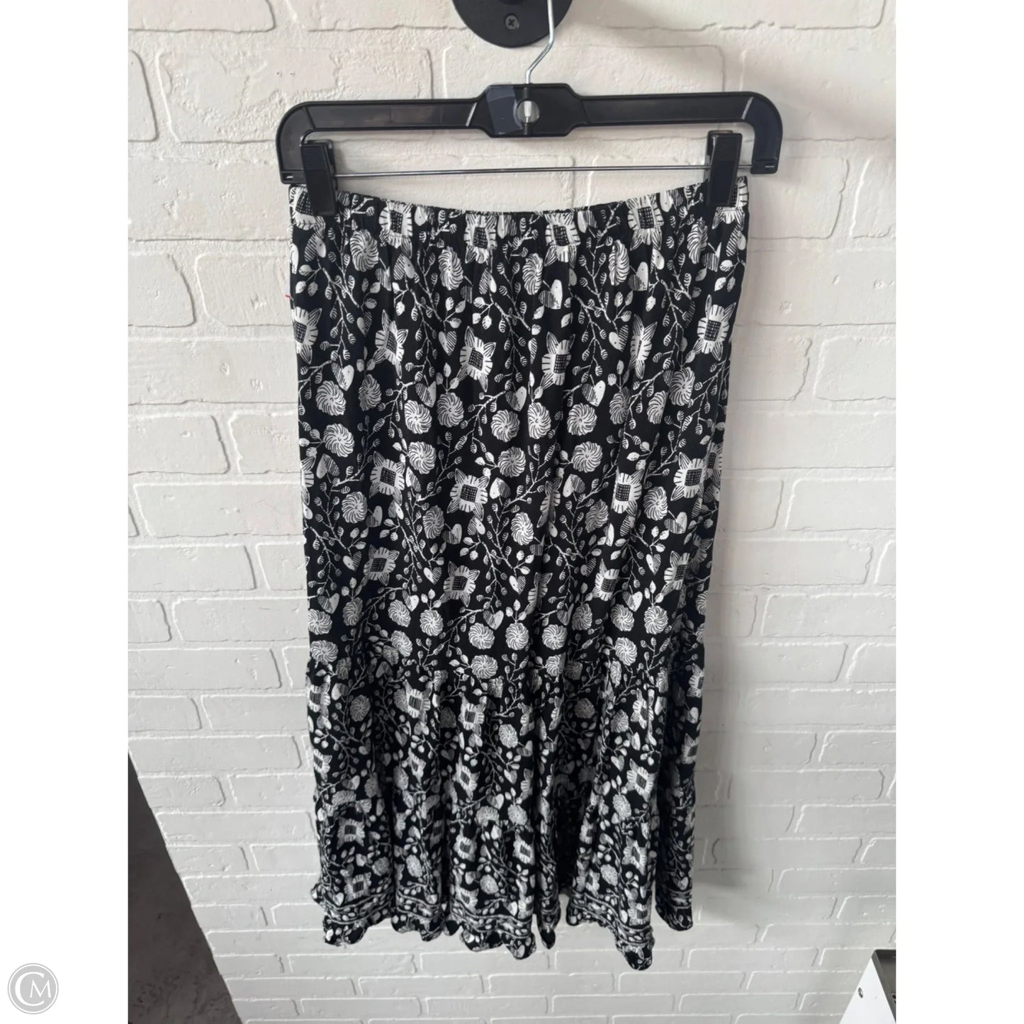 Skirt Maxi By Max Studio In Black & White, Size: 0