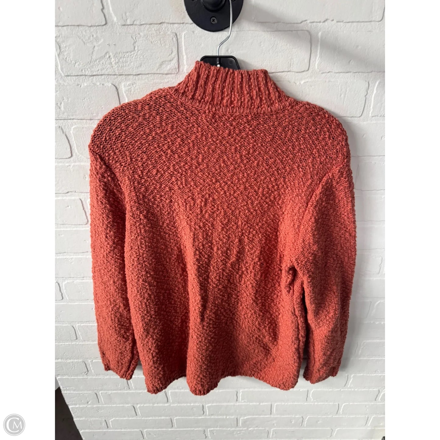 Sweater Cardigan By Coldwater Creek In Orange, Size: L
