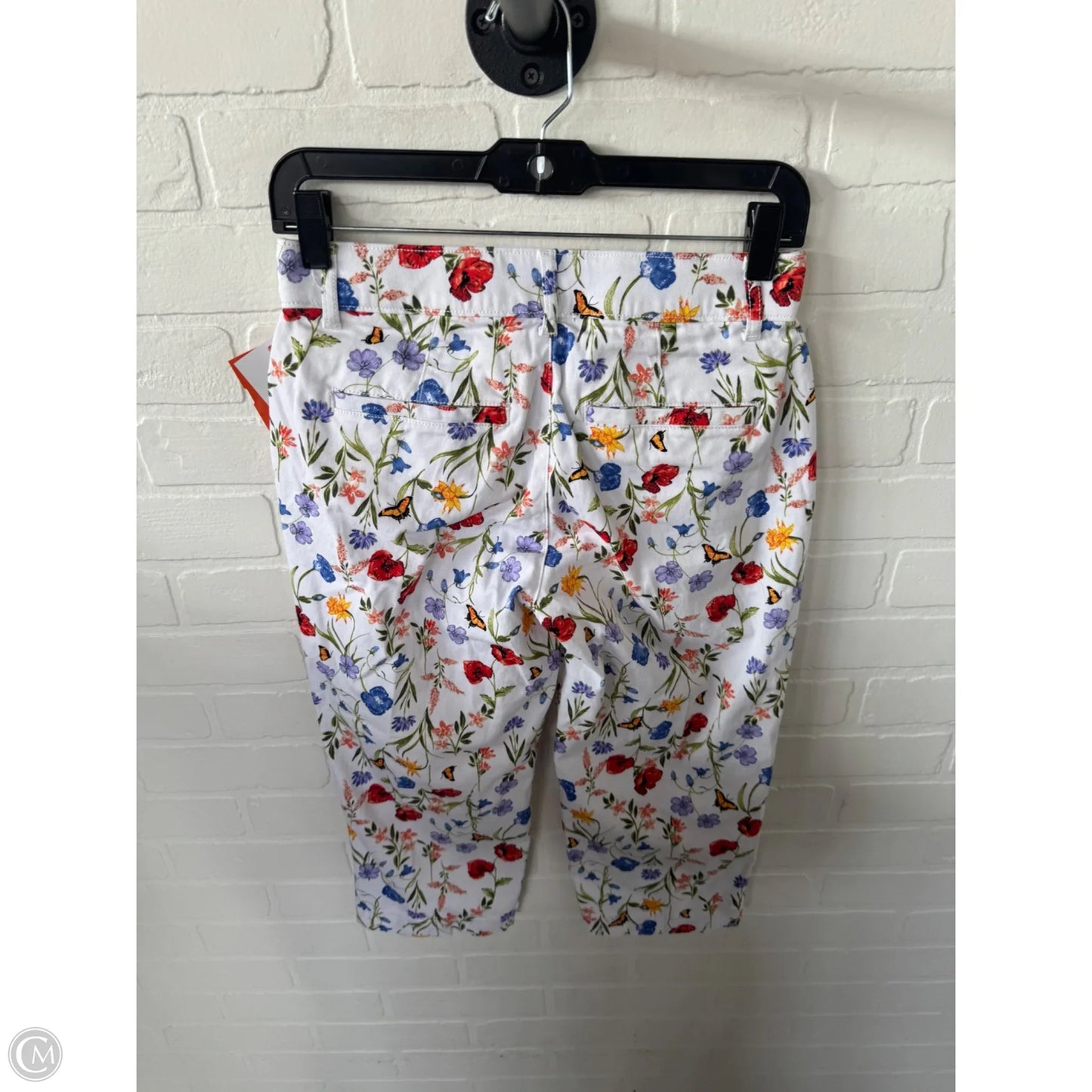 Capris By St Johns Bay In Floral Print, Size: 2