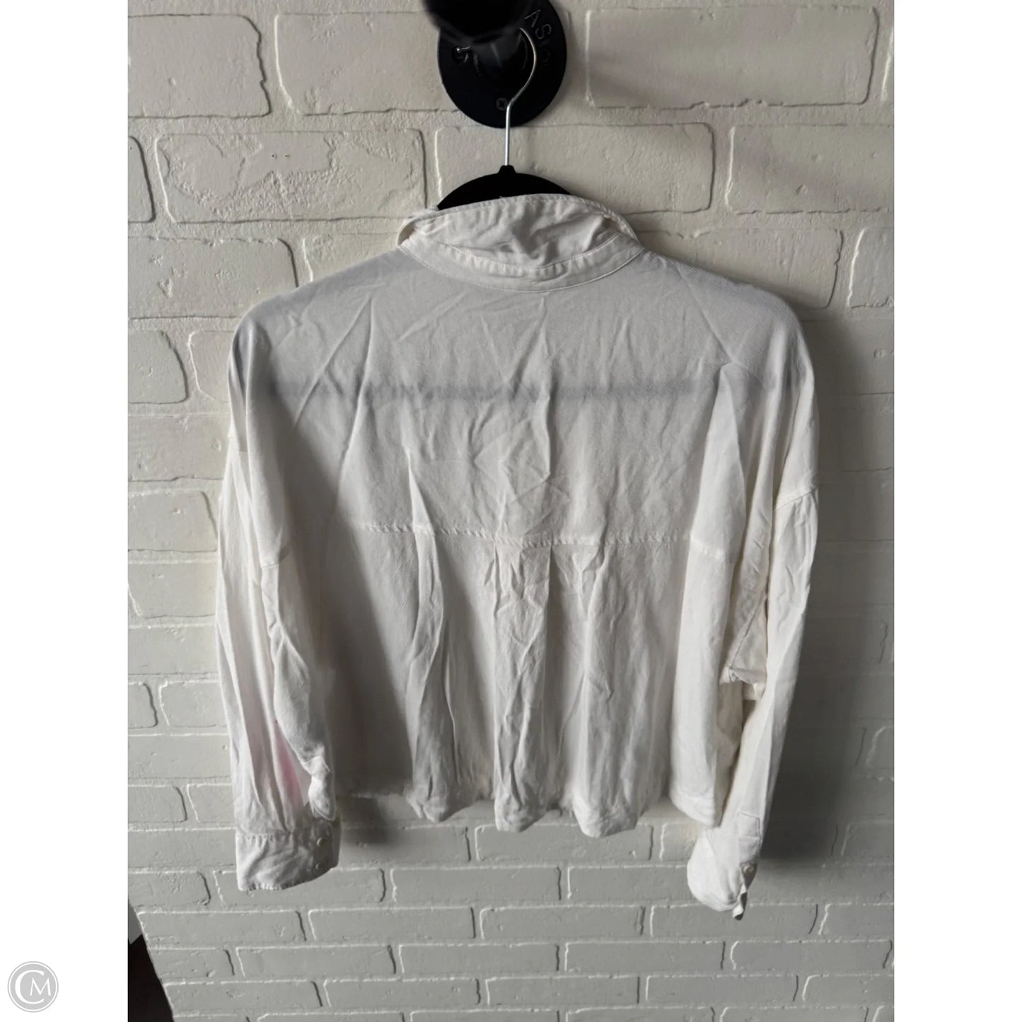 Top Long Sleeve By Madewell In Cream, Size: L