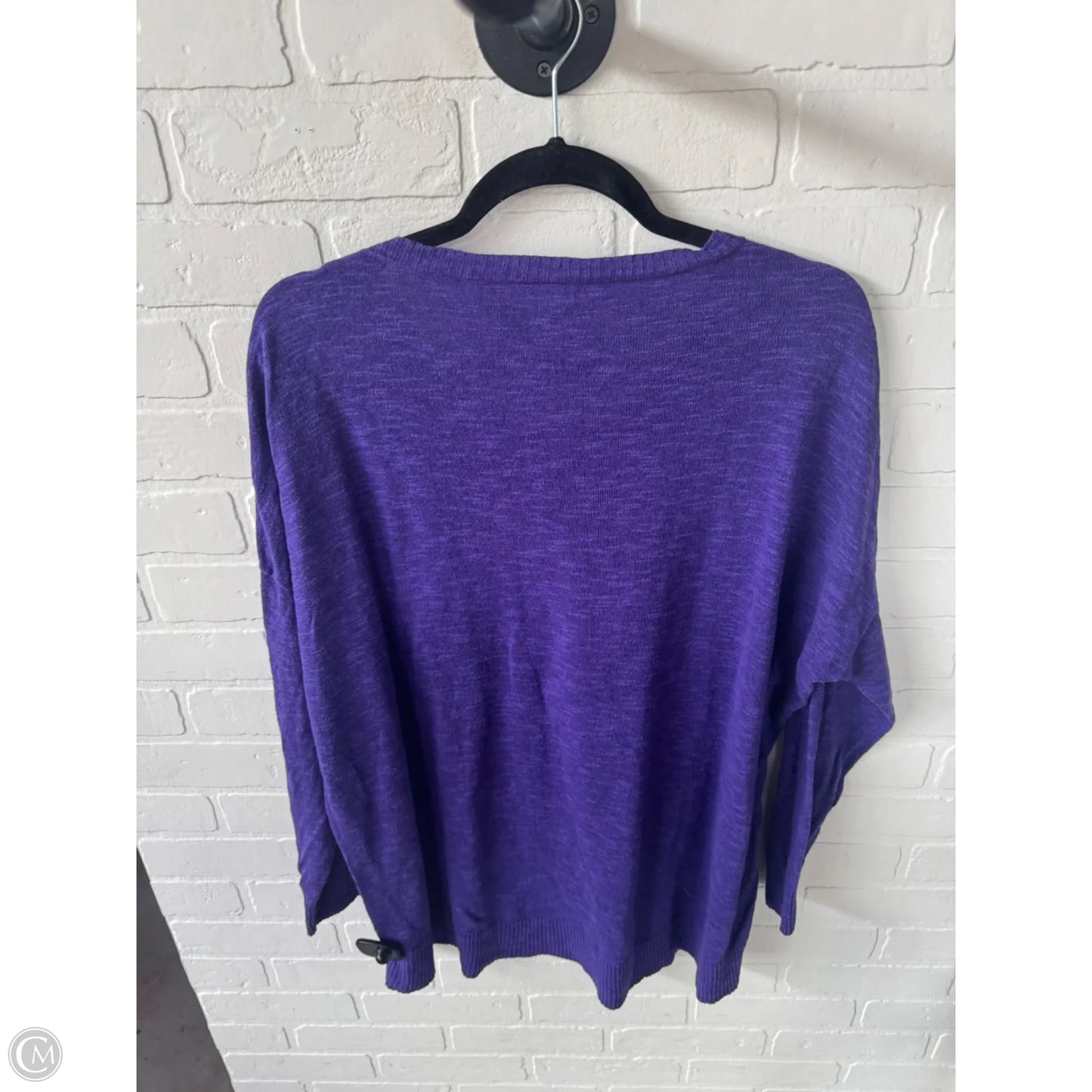 Sweater By Eileen Fisher In Purple, Size: Xl