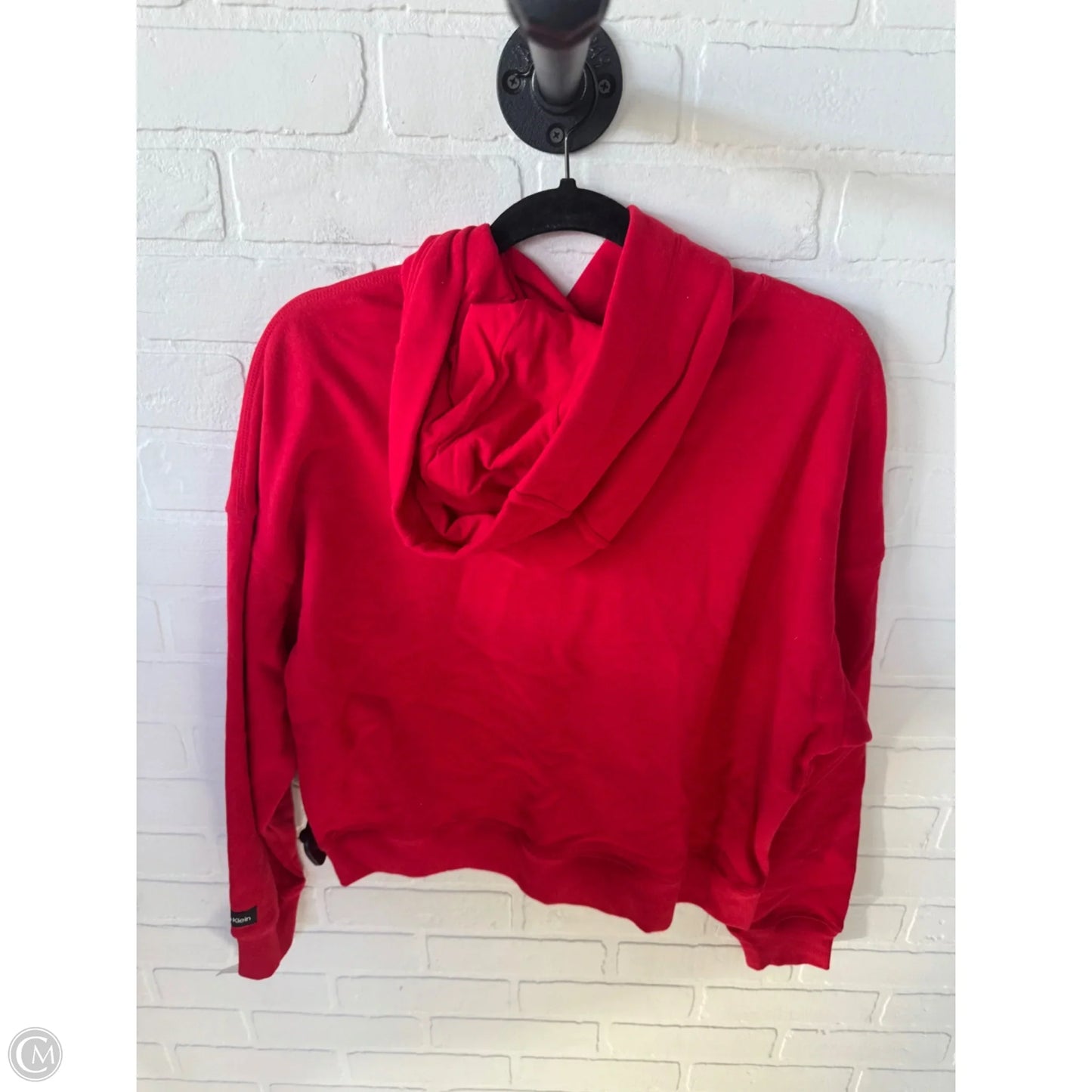 Sweatshirt Hoodie By Calvin Klein In Red, Size: S