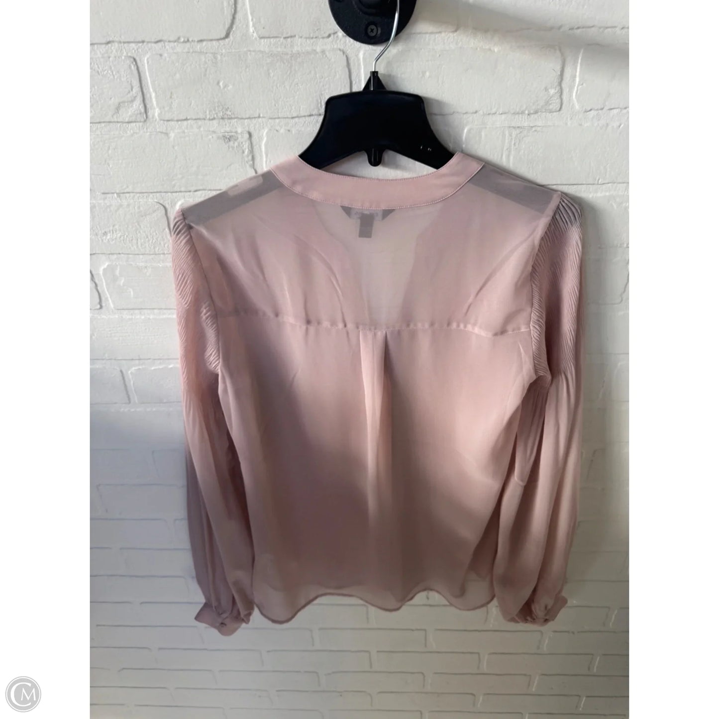 Top Long Sleeve By Express In Pink, Size: S
