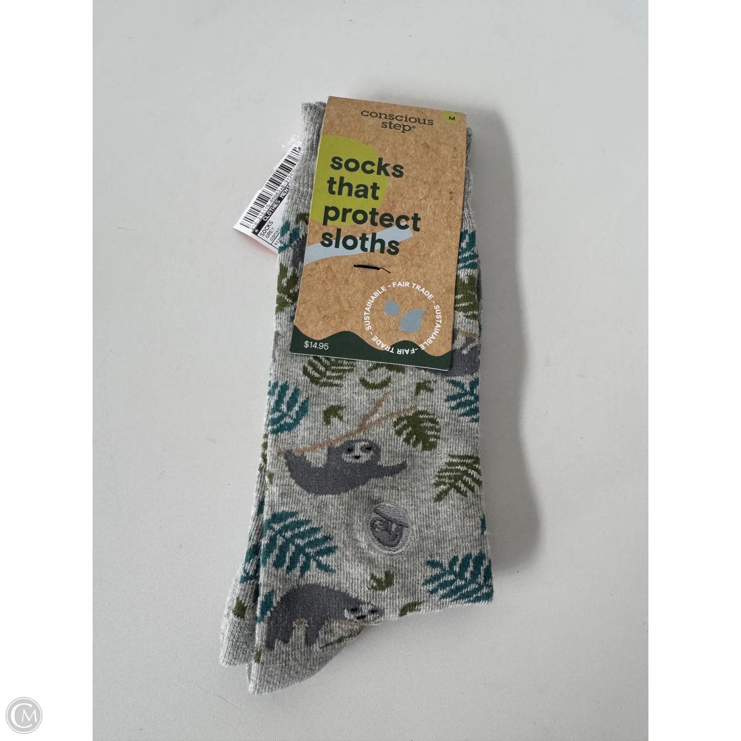 Socks By Clothes Mentor In Grey, Size: M