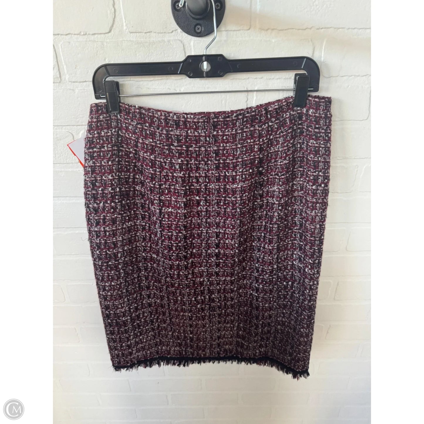 Skirt Midi By Talbots In Black & Red, Size: 6