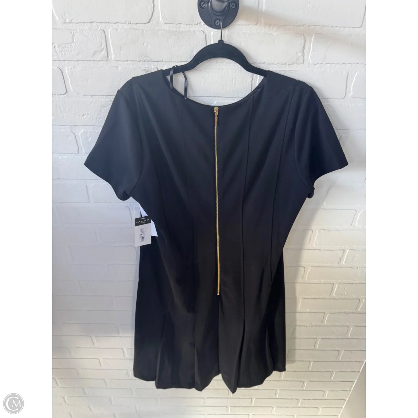 Dress Work By Tahari By Arthur Levine In Black, Size: L