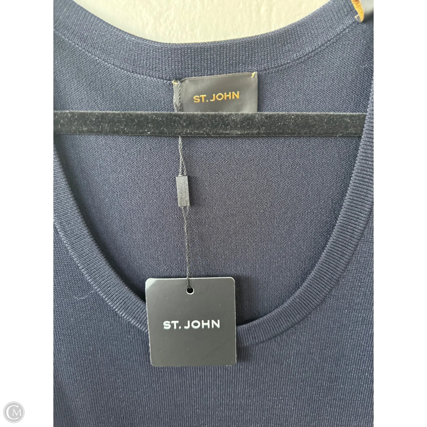 Dress Luxury Designer By St John Collection In Navy, Size: Xl