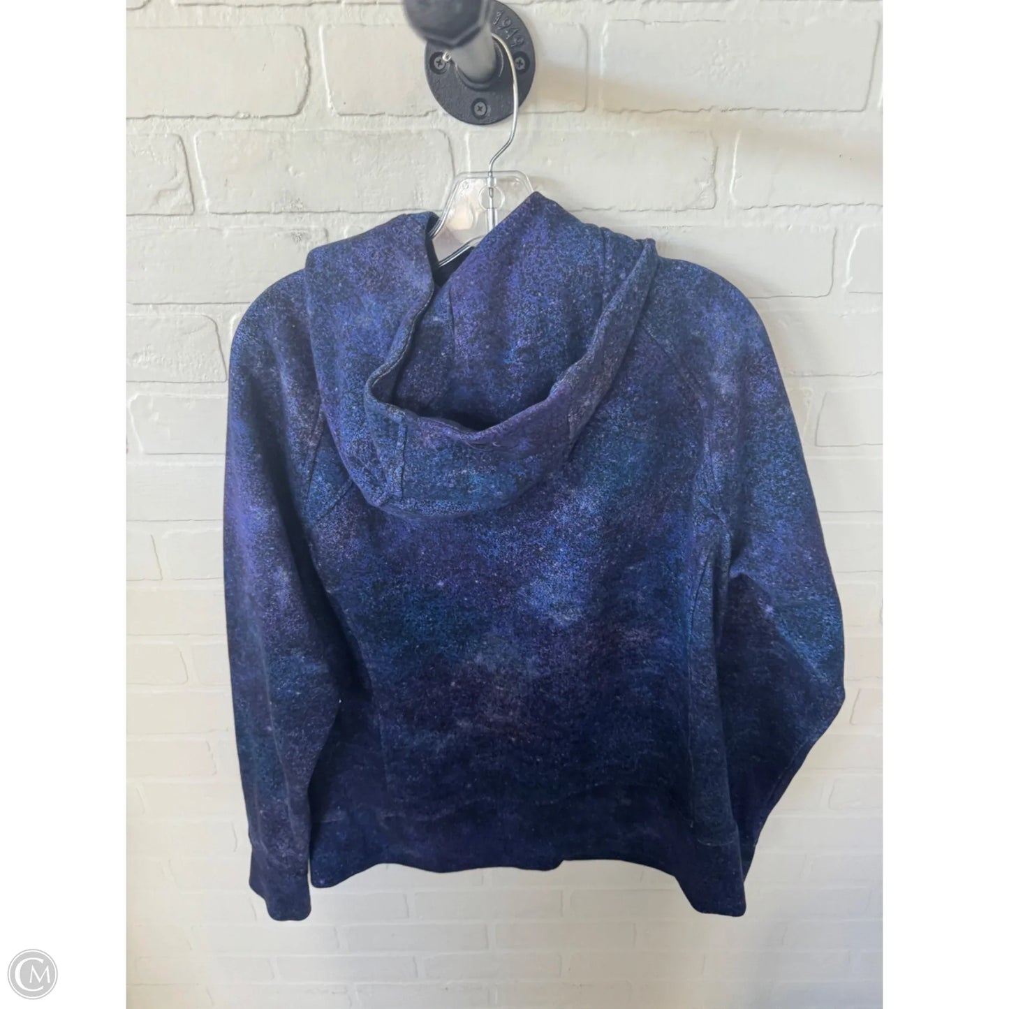 Athletic Sweatshirt Hoodie By Lululemon In Blue & Purple, Size: L