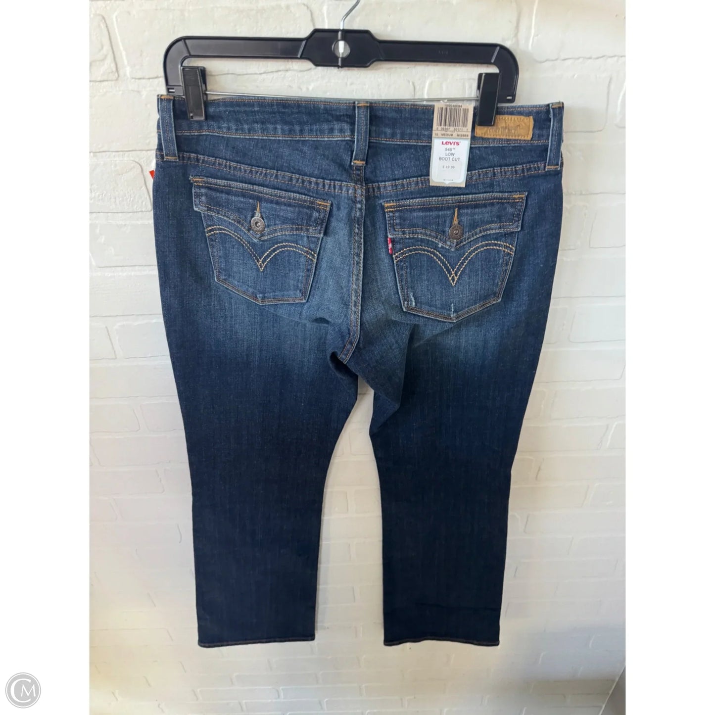 Jeans Boot Cut By Levis In Blue Denim, Size: 10