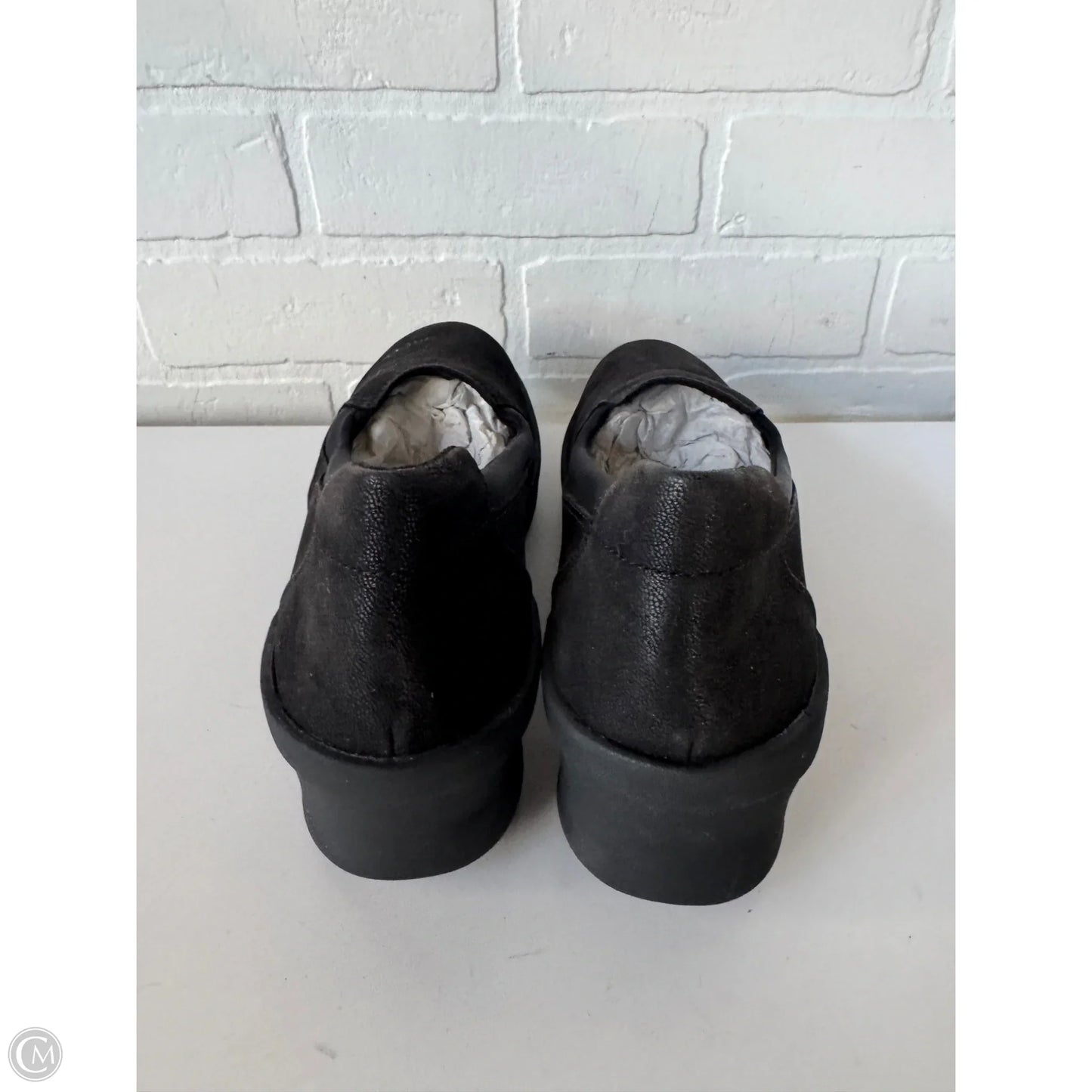 Shoes Heels Wedge By Clarks In Black, Size: 8.5