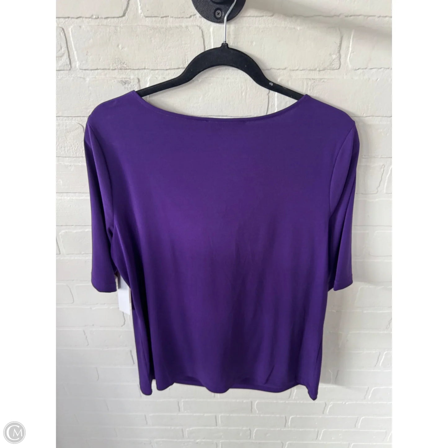 Top Short Sleeve By Jones New York In Purple, Size: 0x