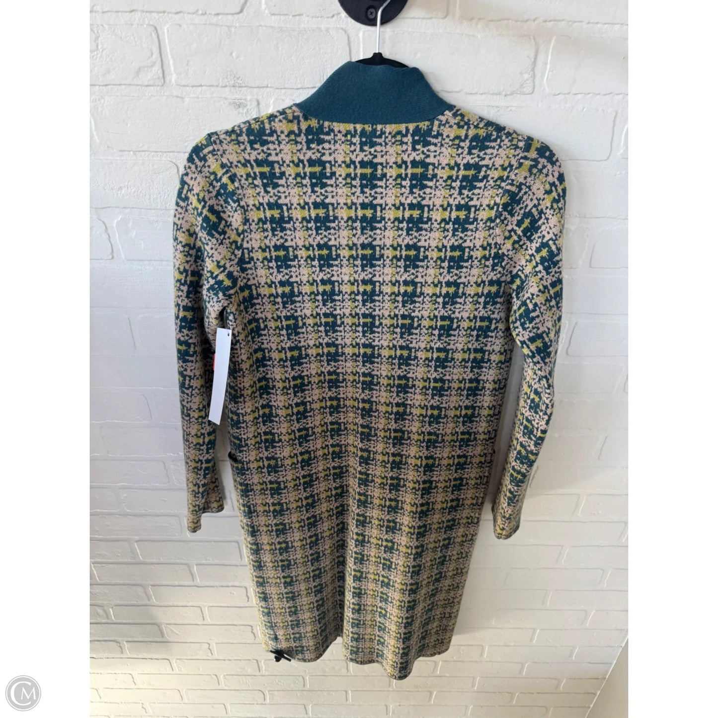 Sweater Cardigan By Christian Siriano In Blue & Green, Size: Xs