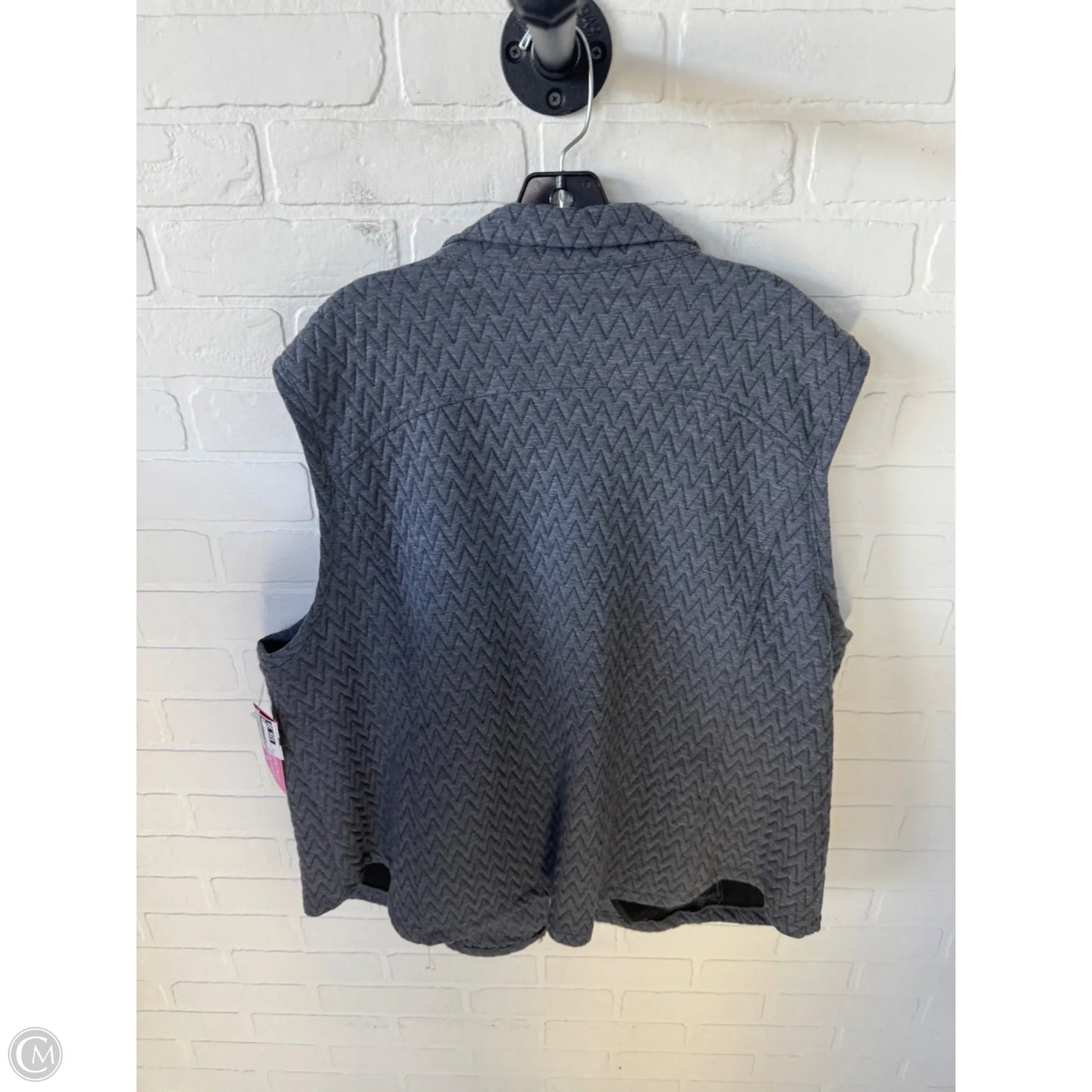 Vest Puffer & Quilted By Ruby Rd In Grey, Size: 2x