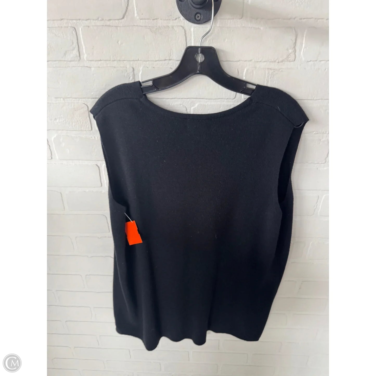 Vest Sweater By Clothes Mentor In Black, Size: 2x