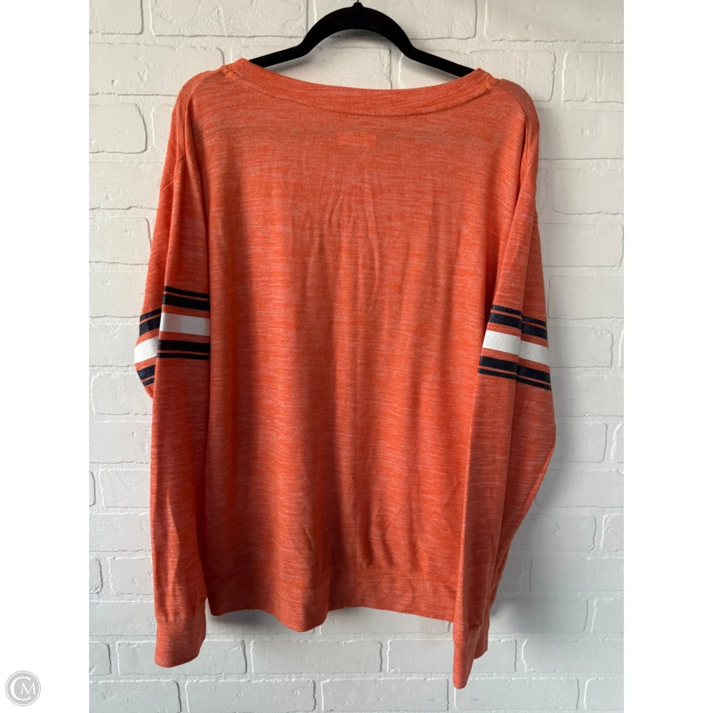 Top Long Sleeve By Nfl In Orange, Size: L