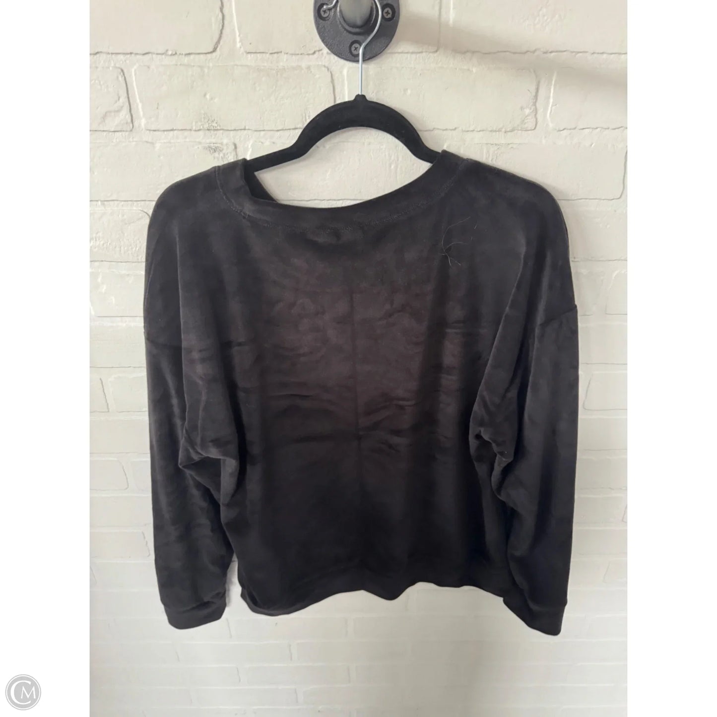 Sweatshirt Crewneck By Gap In Black, Size: L