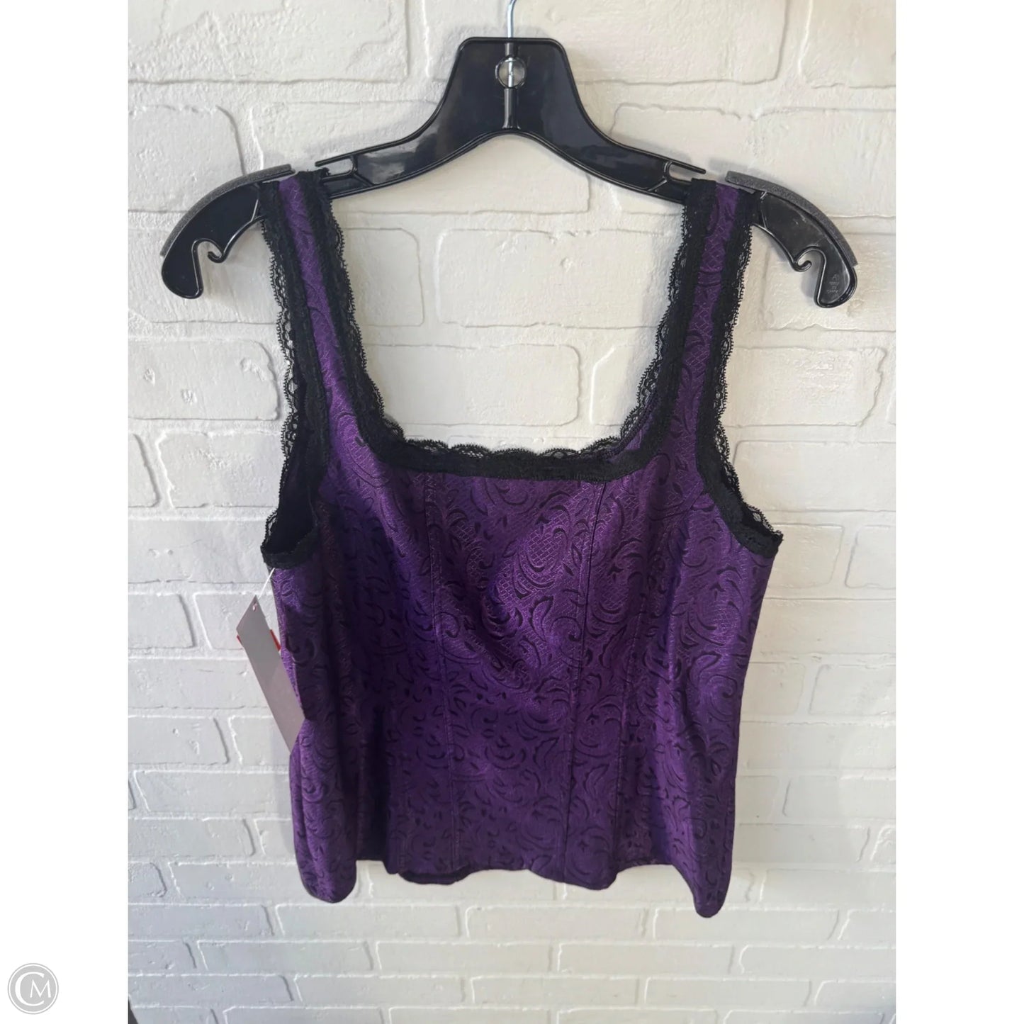 Top Sleeveless By White House Black Market In Black & Purple, Size: L