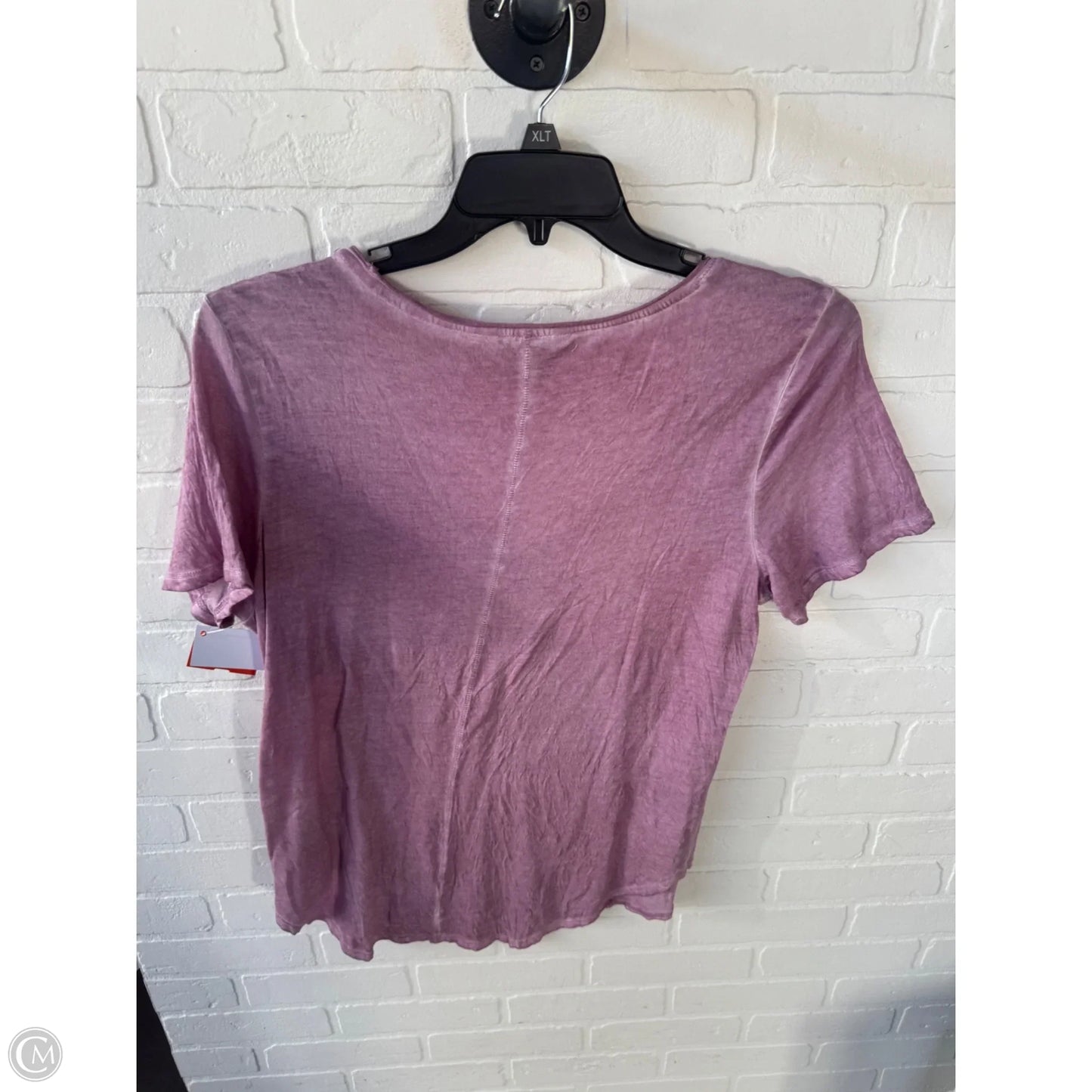 Top Short Sleeve Basic By Calvin Klein In Purple, Size: Xl