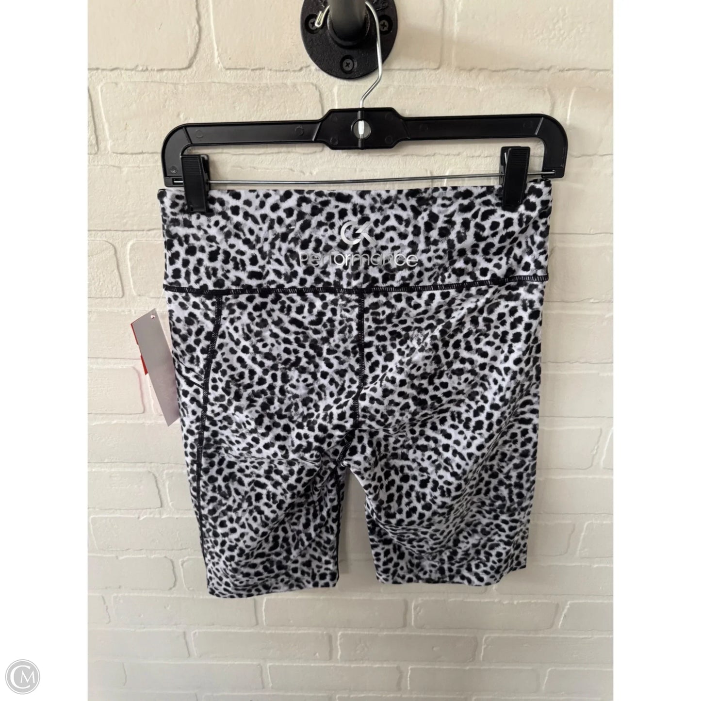 Athletic Shorts By Calvin Klein In Black & White, Size: 8