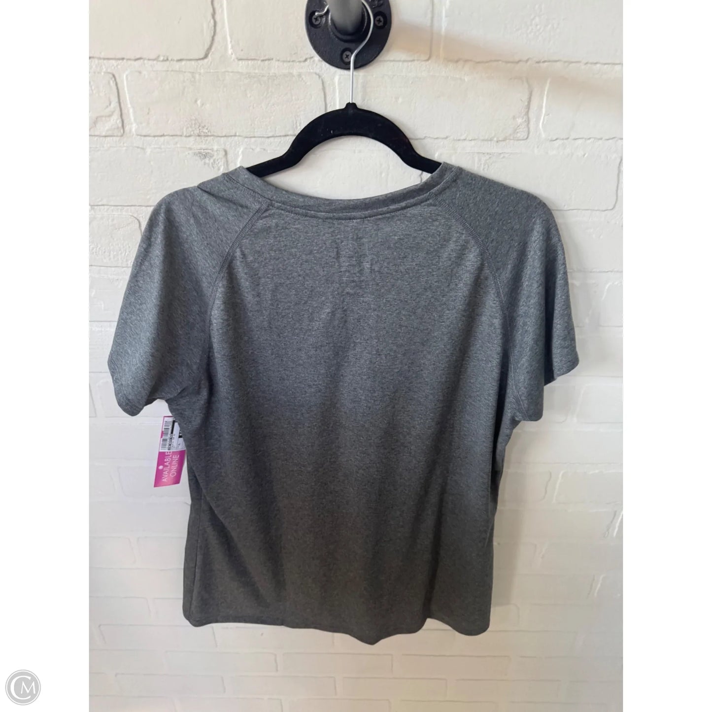 Athletic Top Short Sleeve By The North Face In Grey, Size: Xl