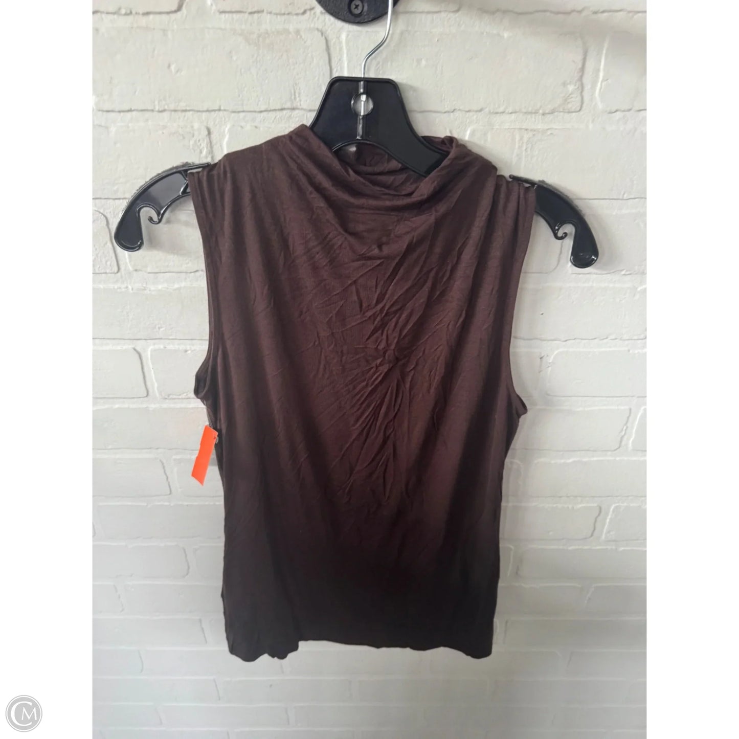 Top Sleeveless Basic By Halogen In Brown, Size: S