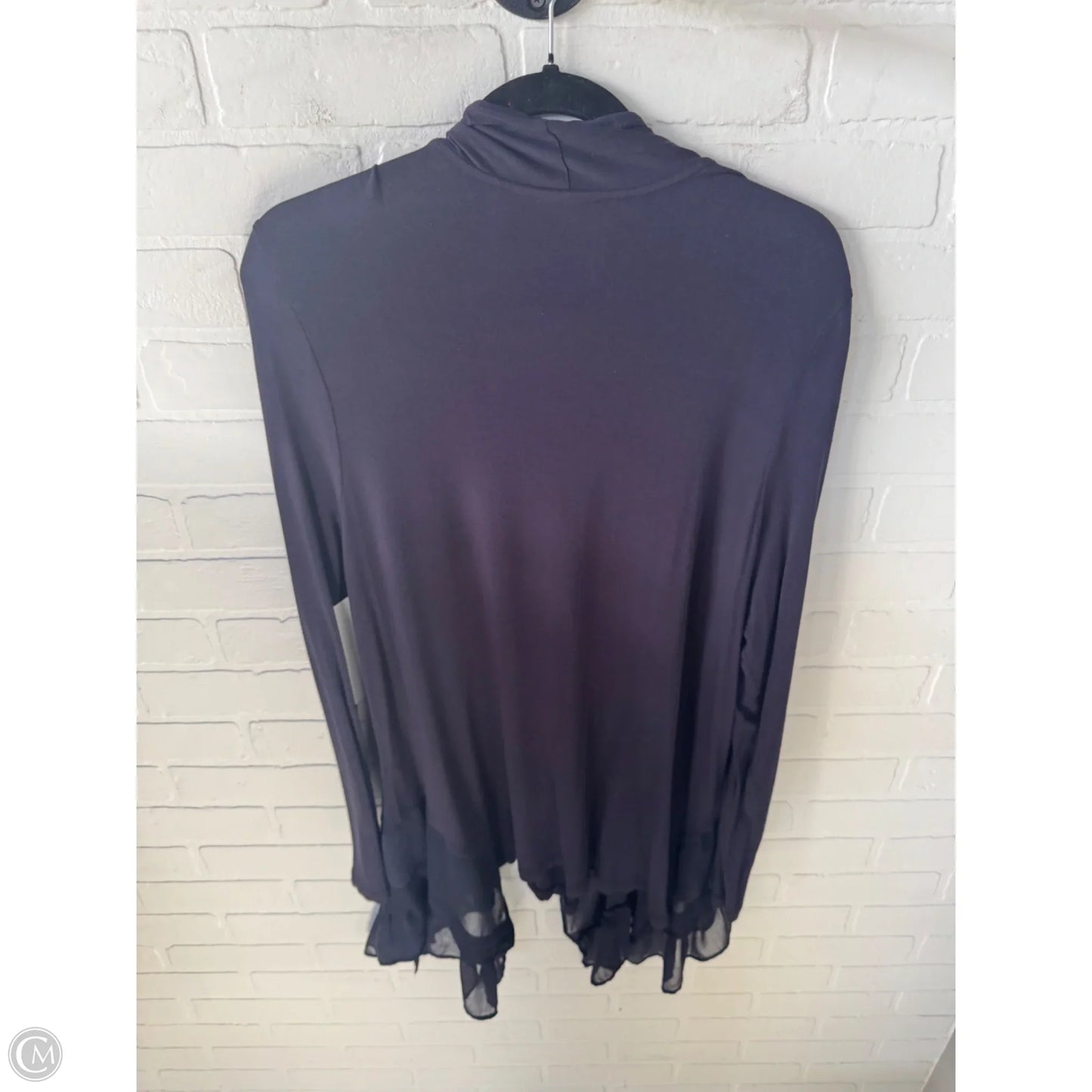 Cardigan By Logo In Purple, Size: L