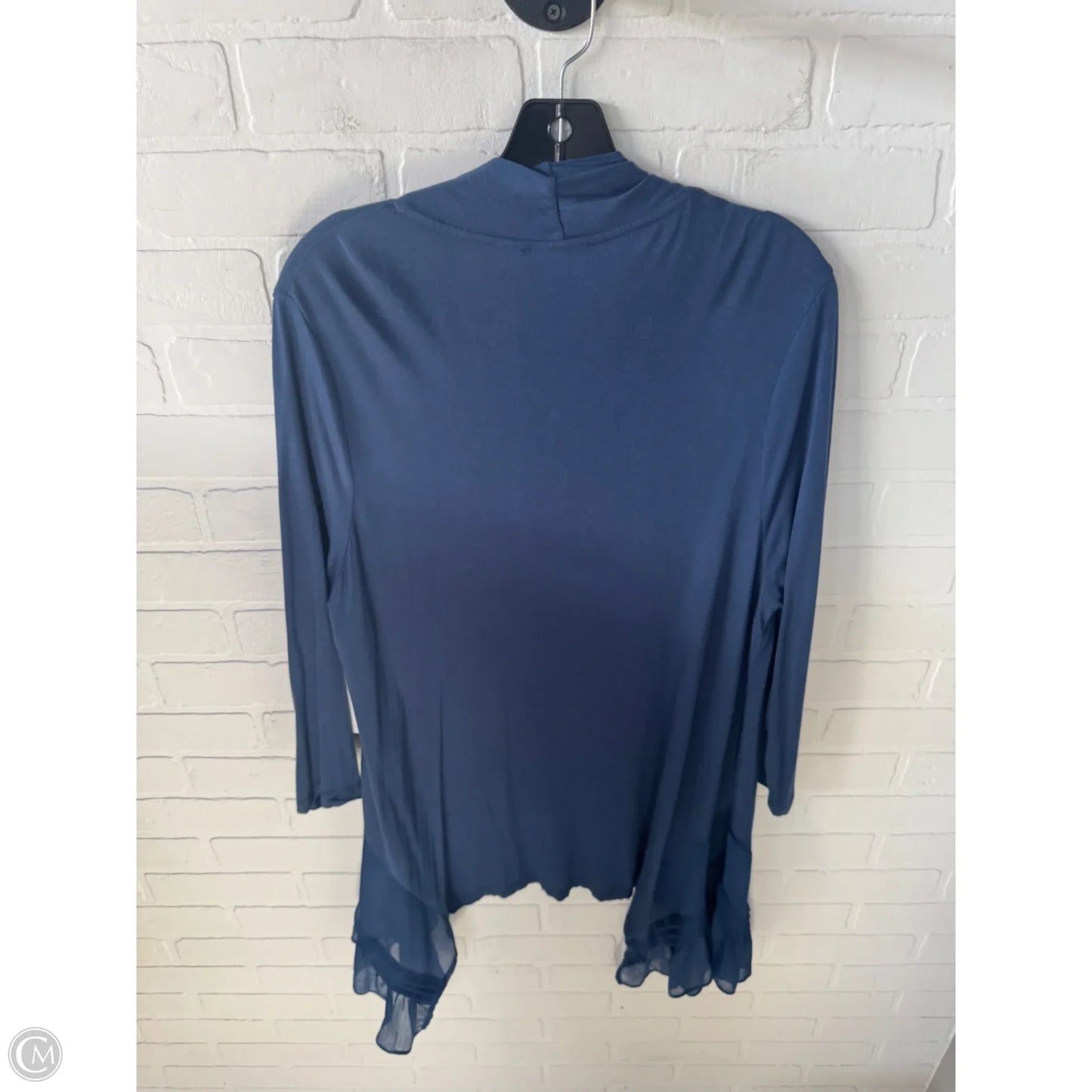 Cardigan By Logo In Blue, Size: L