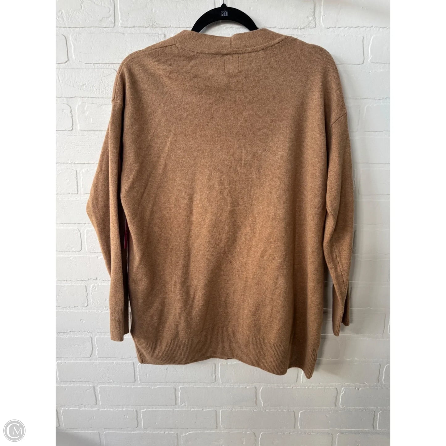 Sweater Cardigan By Gap In Tan, Size: M