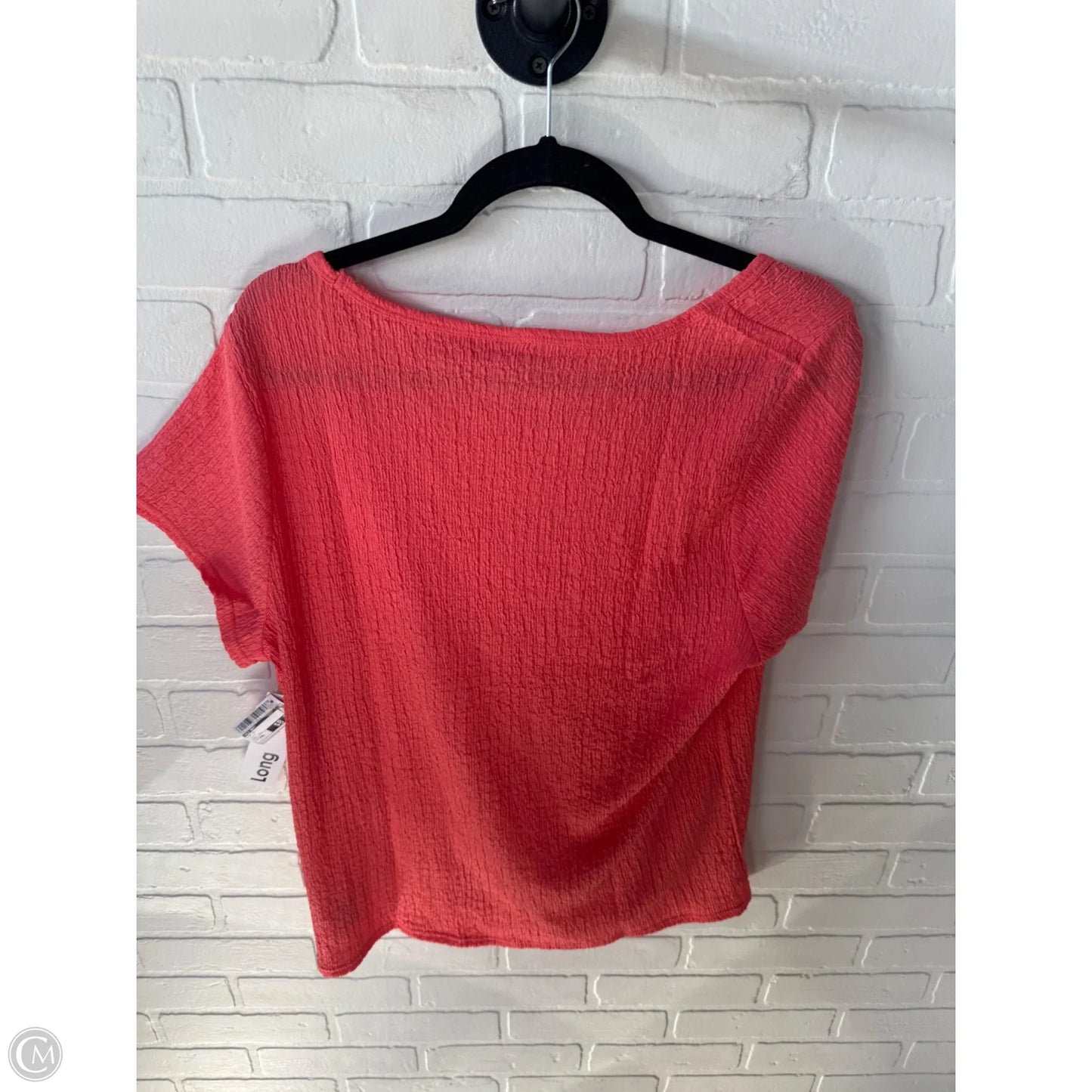 Top Short Sleeve By Old Navy In Peach, Size: Xxl