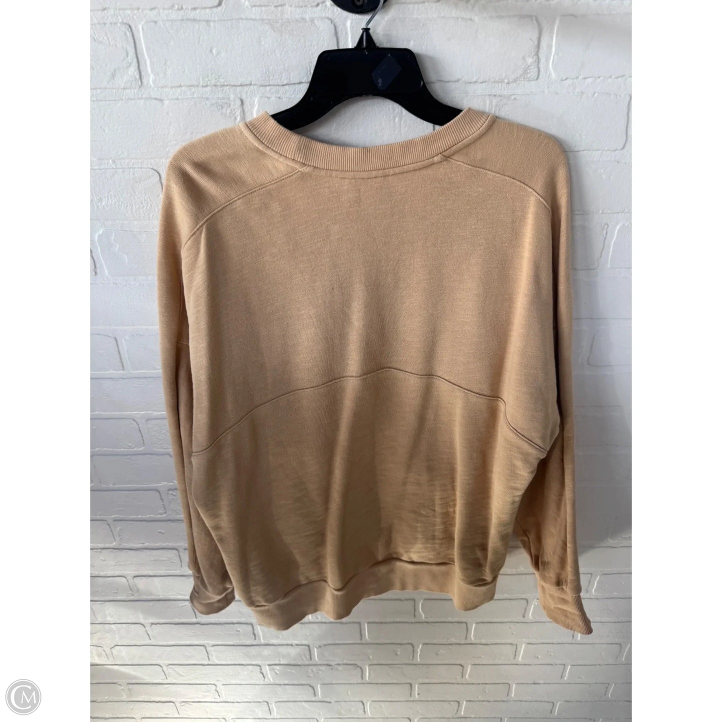 Athletic Sweatshirt Crewneck By Sweaty Betty In Yellow, Size: Xl