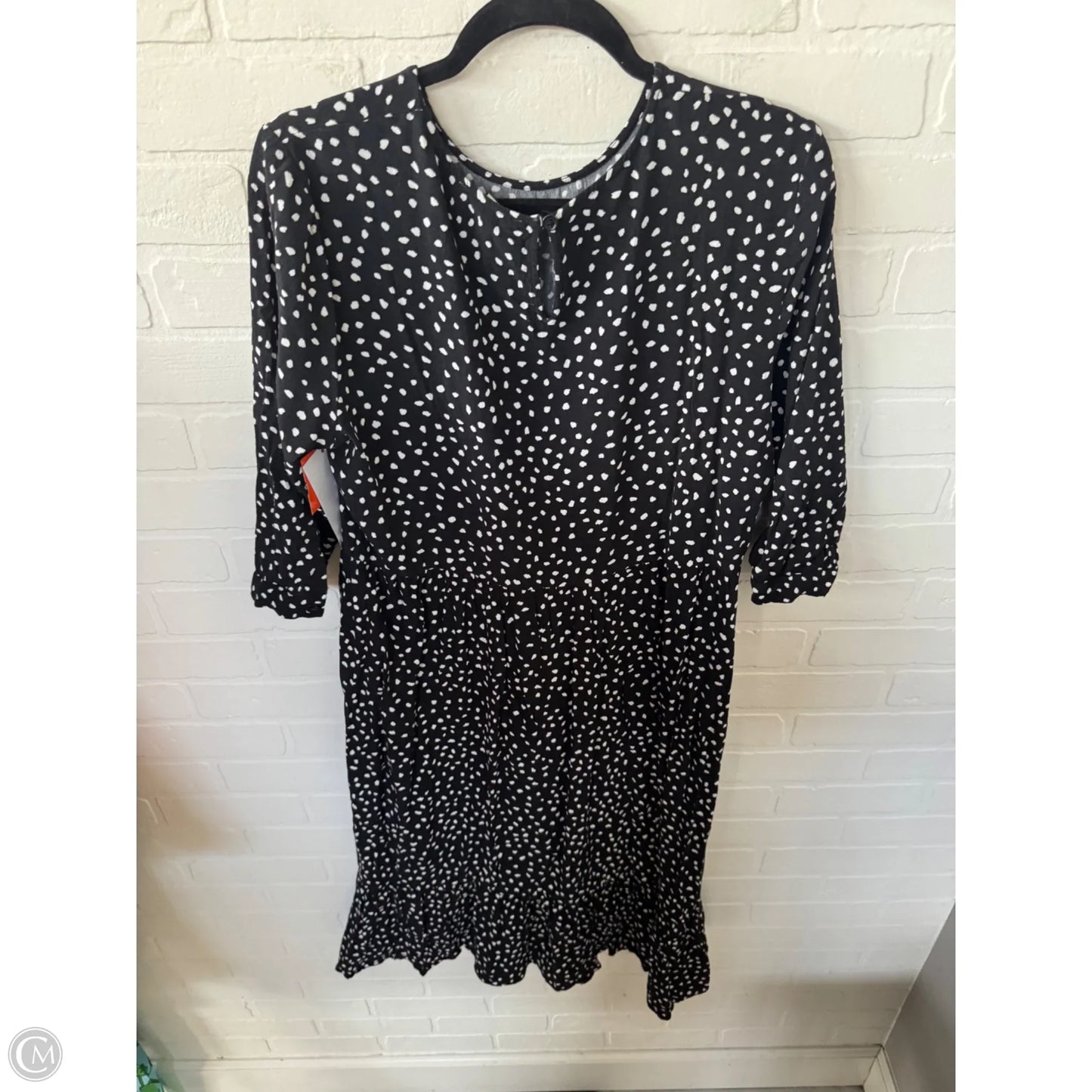 Dress Casual Midi By Beachlunchlounge In Black & White, Size: S