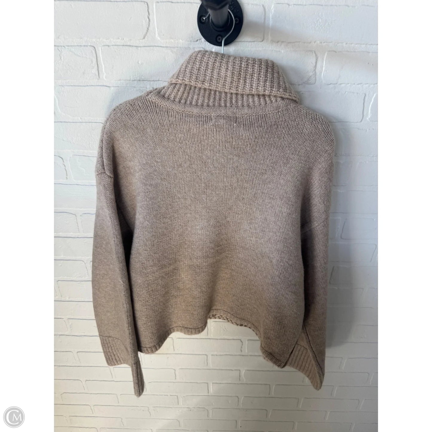 Sweater By Promesa In Brown & Tan, Size: S